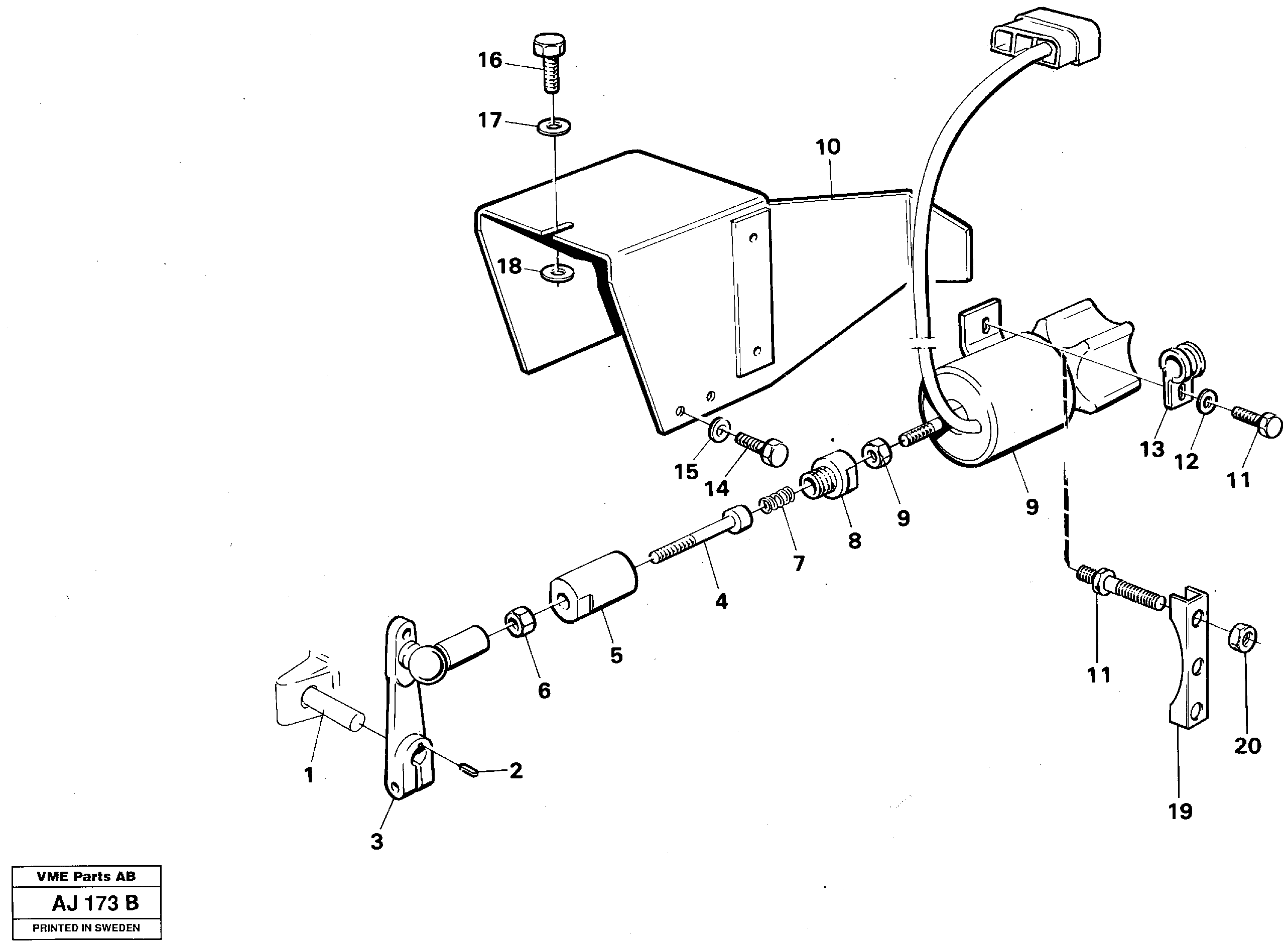 Key turn engine stop — volvo parts diagram