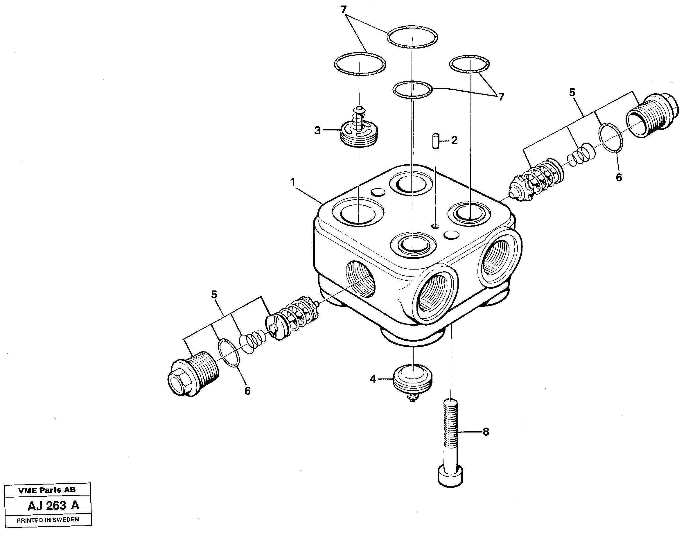 Valve housing — volvo parts diagram
