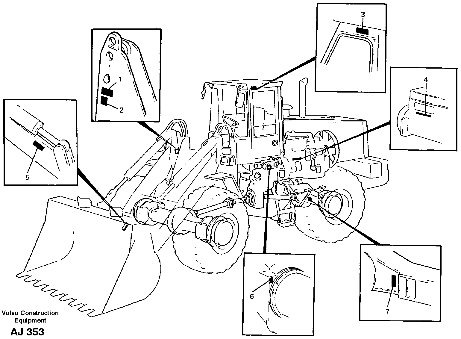 Product sign plate — volvo parts diagram
