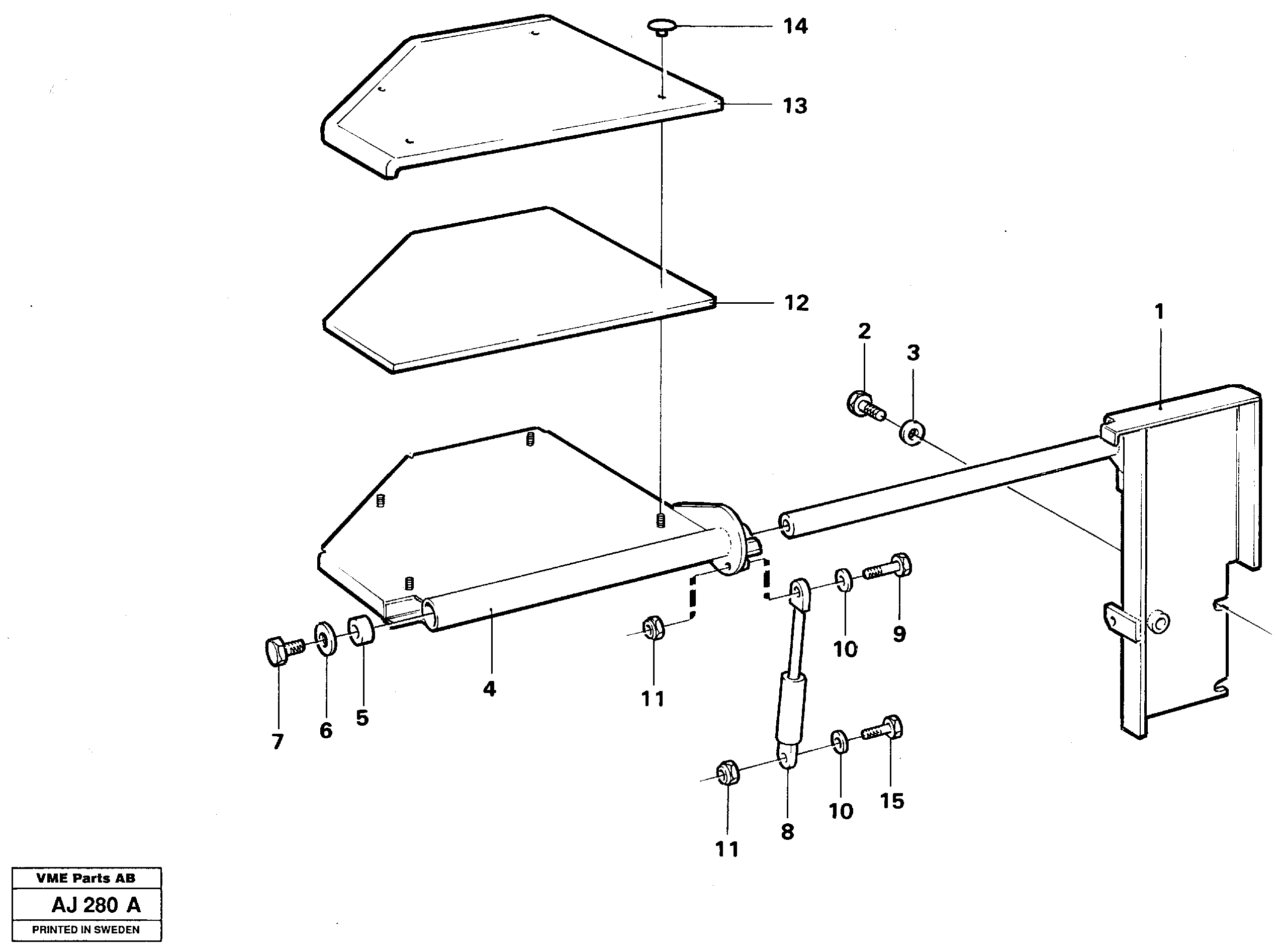 Instructor's seat  91988 — volvo parts diagram