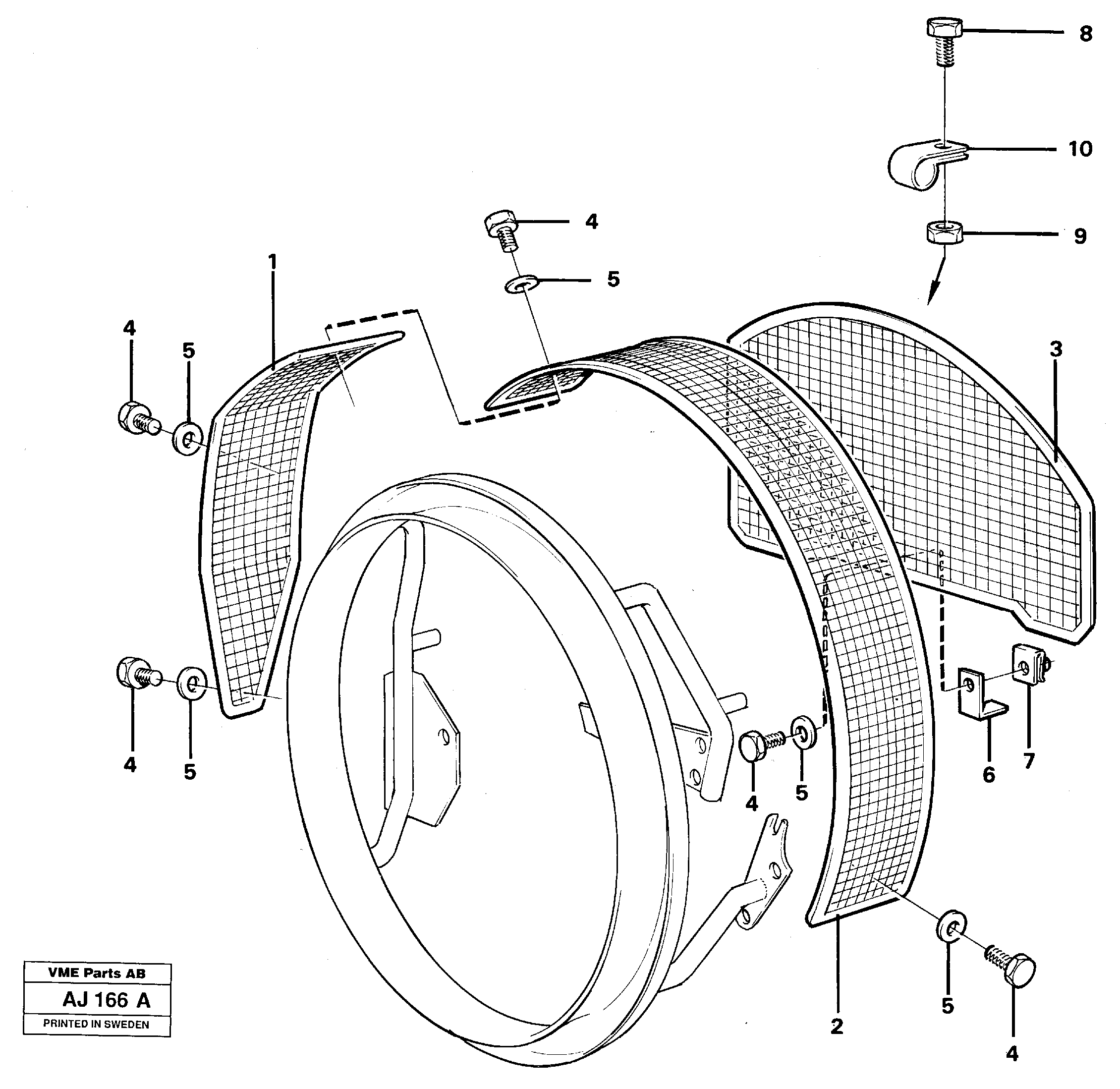 Fan shroud  STD USA — volvo parts diagram