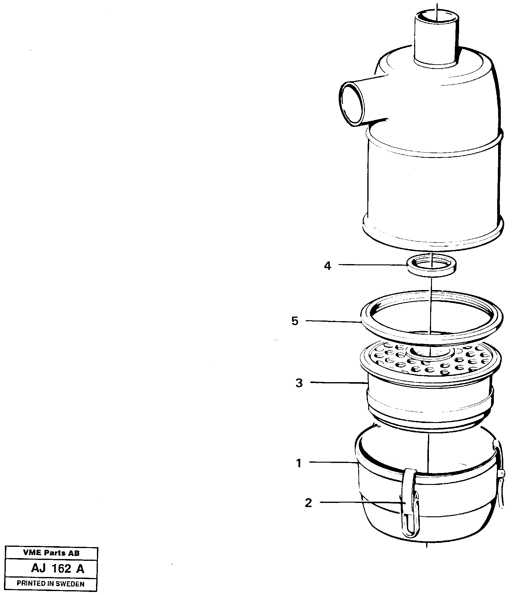 Air filter  92038 — volvo parts diagram