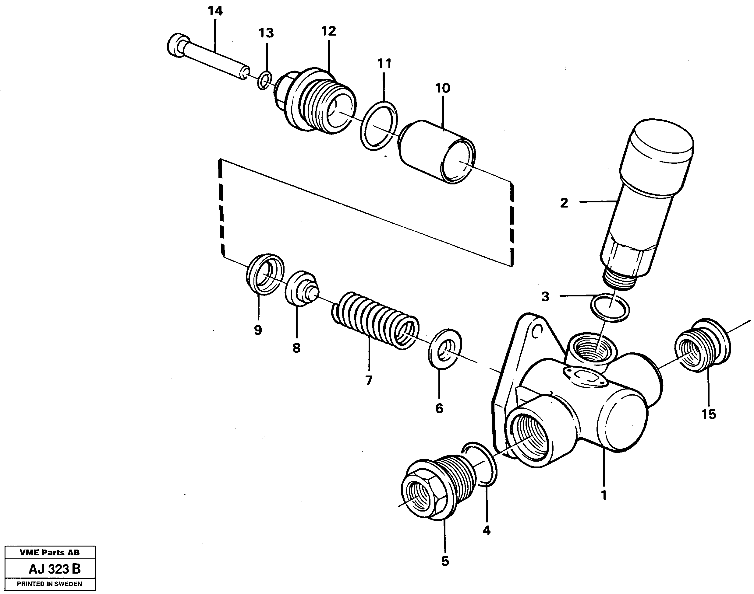 Feed pump  TD 73KBE, 92005 — volvo parts diagram