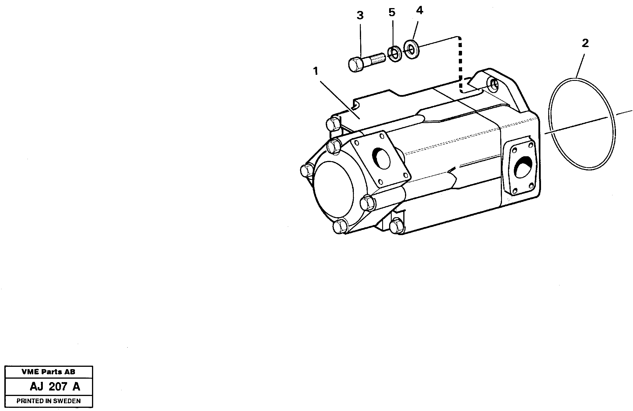 Hydraulic - oil pump Assembly — volvo parts diagram