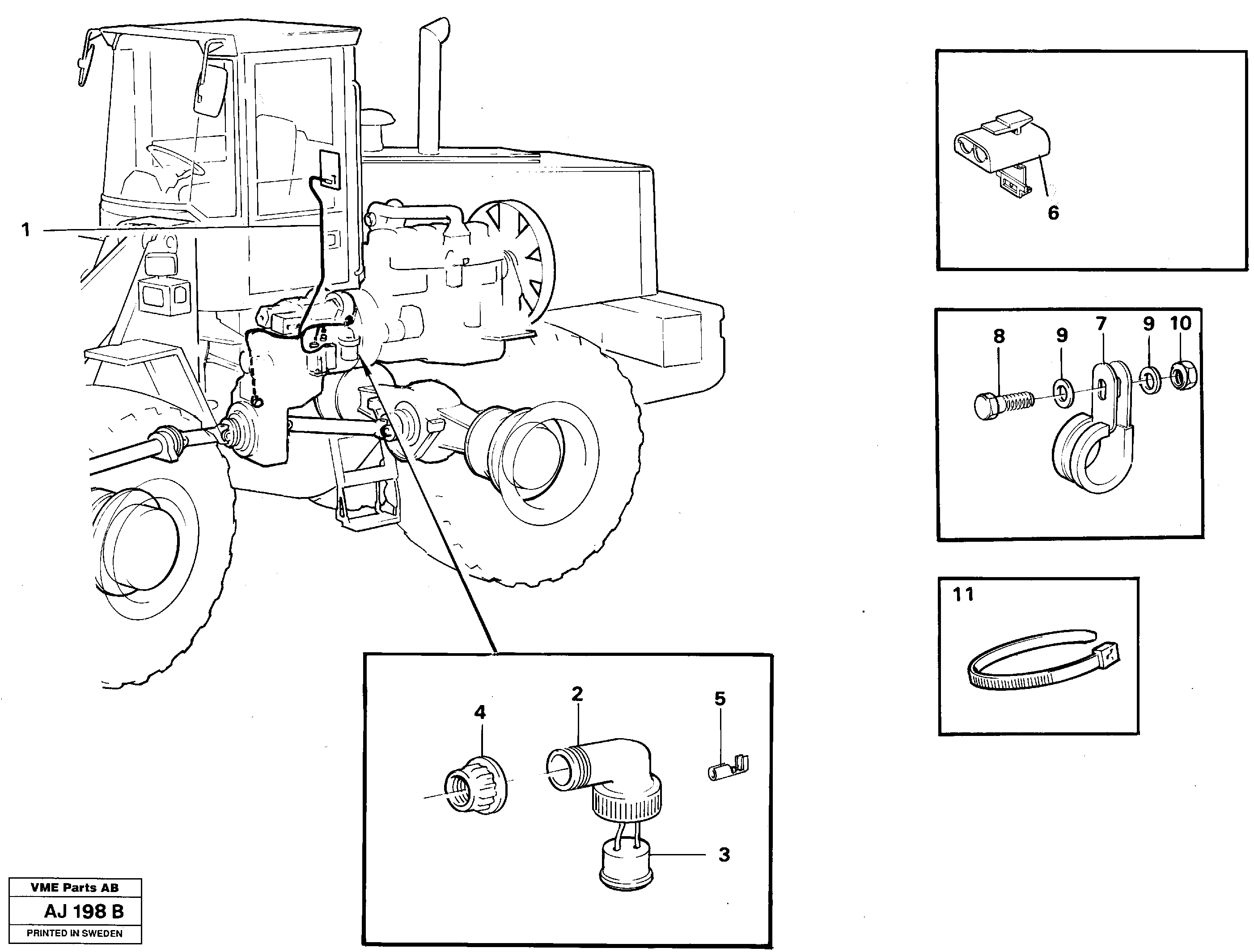 Cable harness, transmission — volvo parts diagram