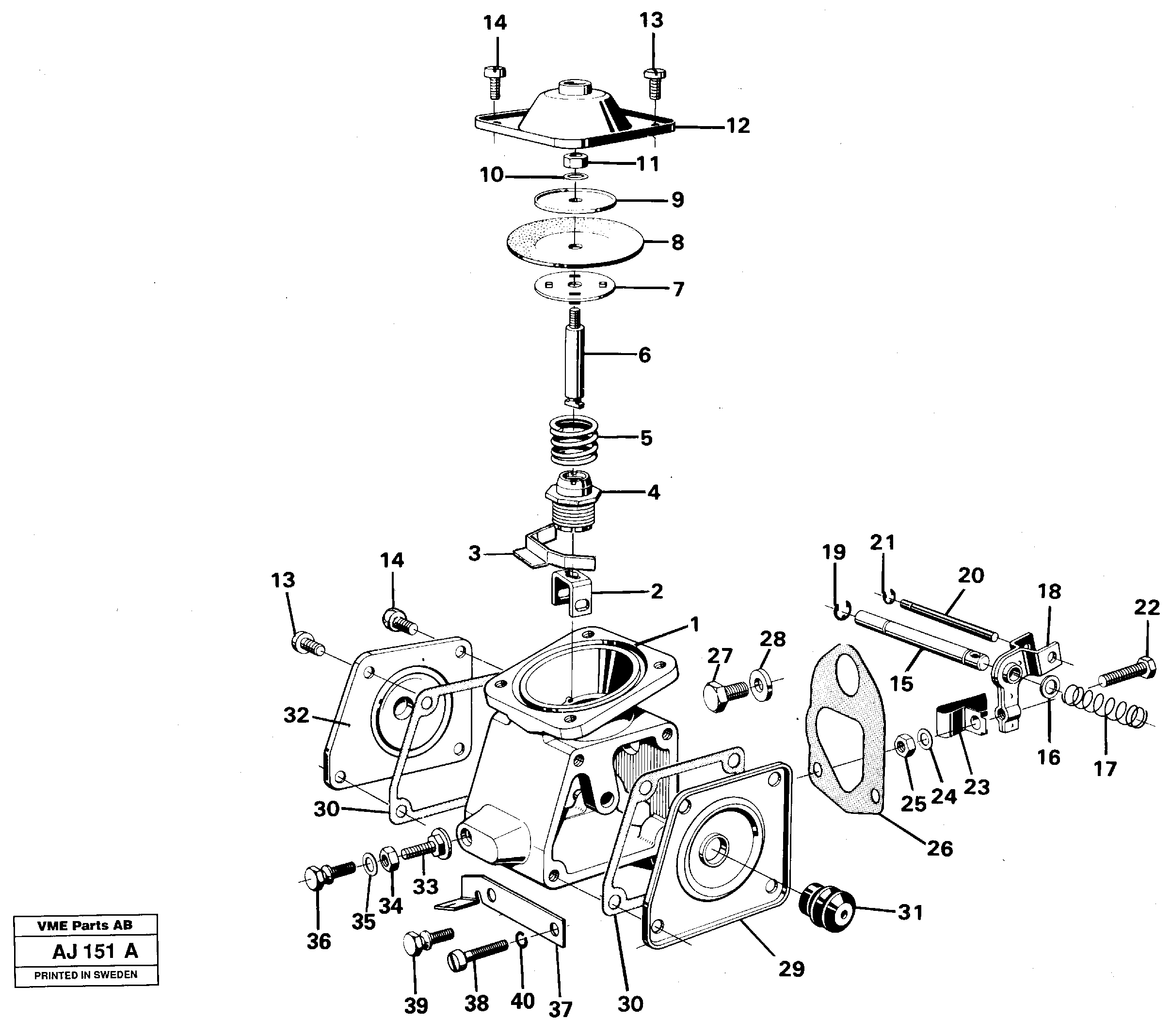 Smoke limiter  TD 71G — volvo parts diagram