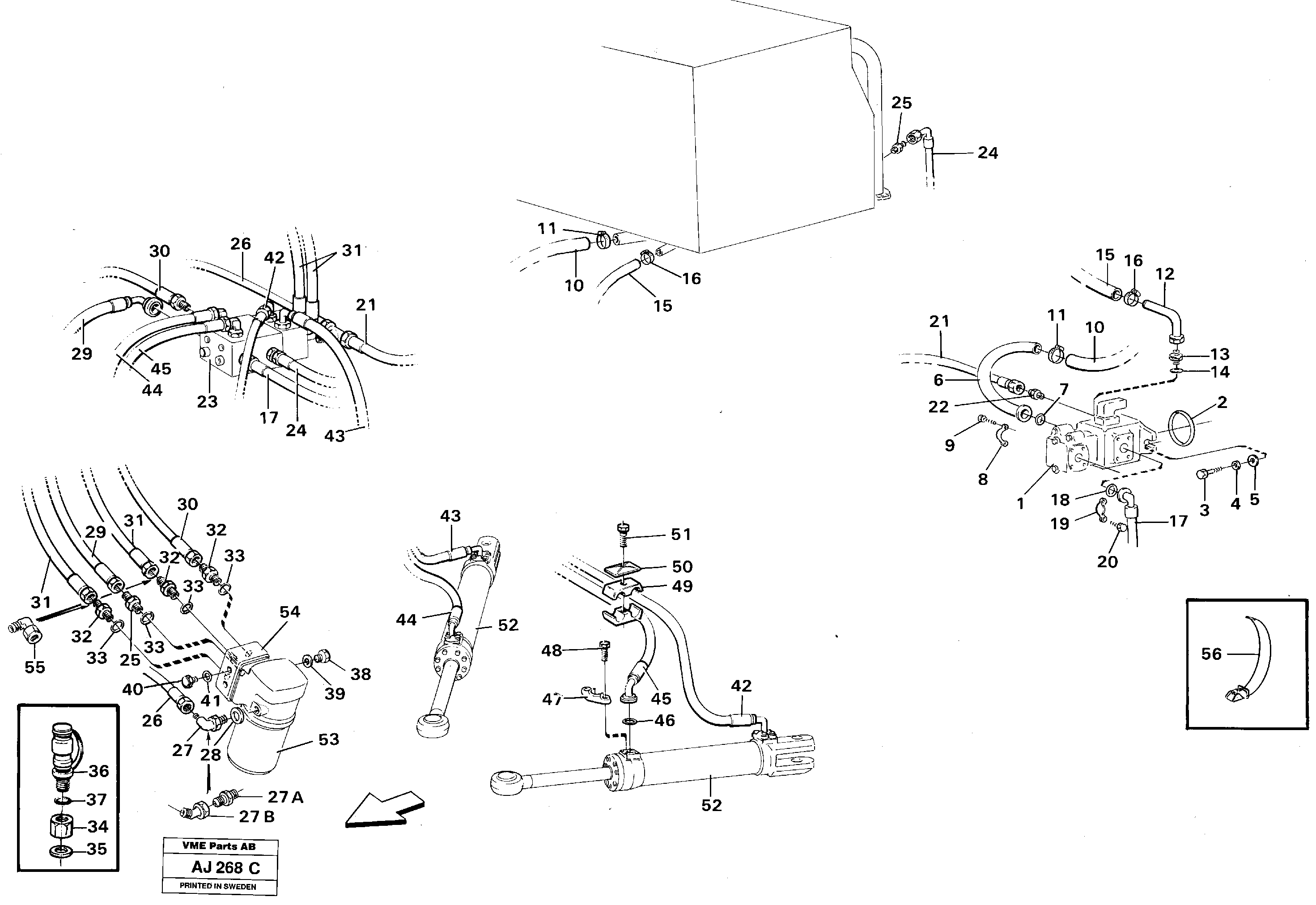 Steering system — volvo parts diagram