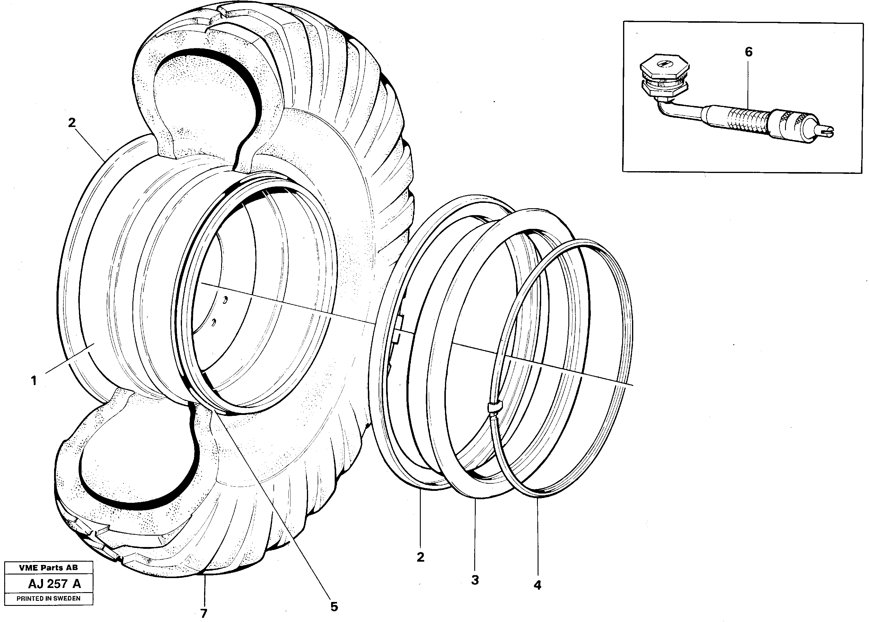 Wheels  23,5 - 25/16 — volvo parts diagram