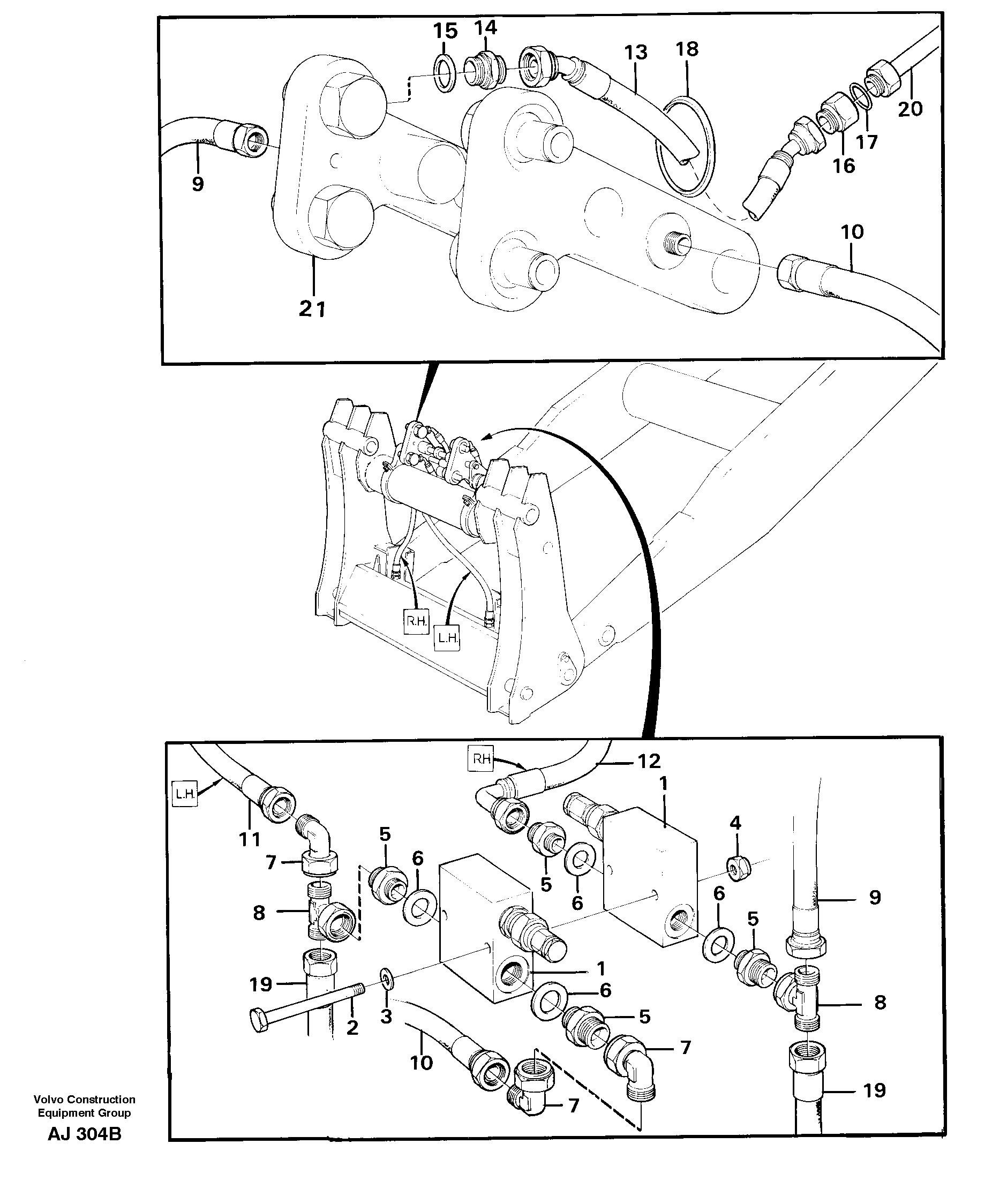 Automatic hose coupling (ahc).  91320 — volvo parts diagram
