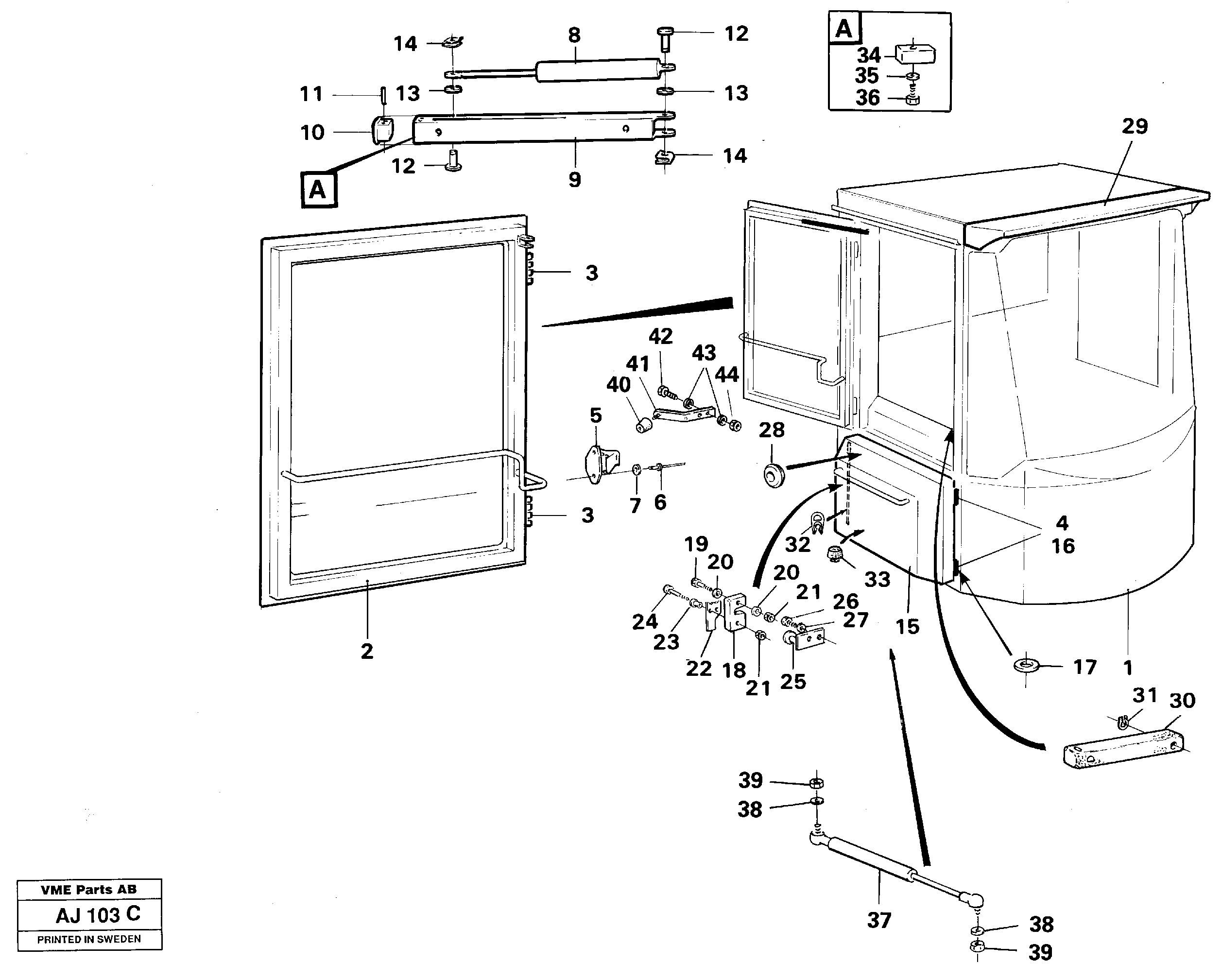 Cab body — volvo parts diagram