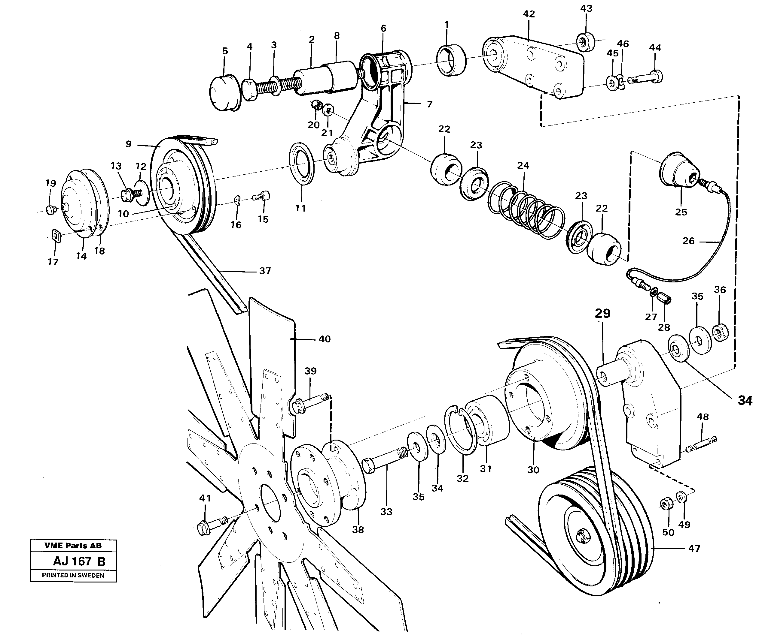 Belt transmission — volvo parts diagram