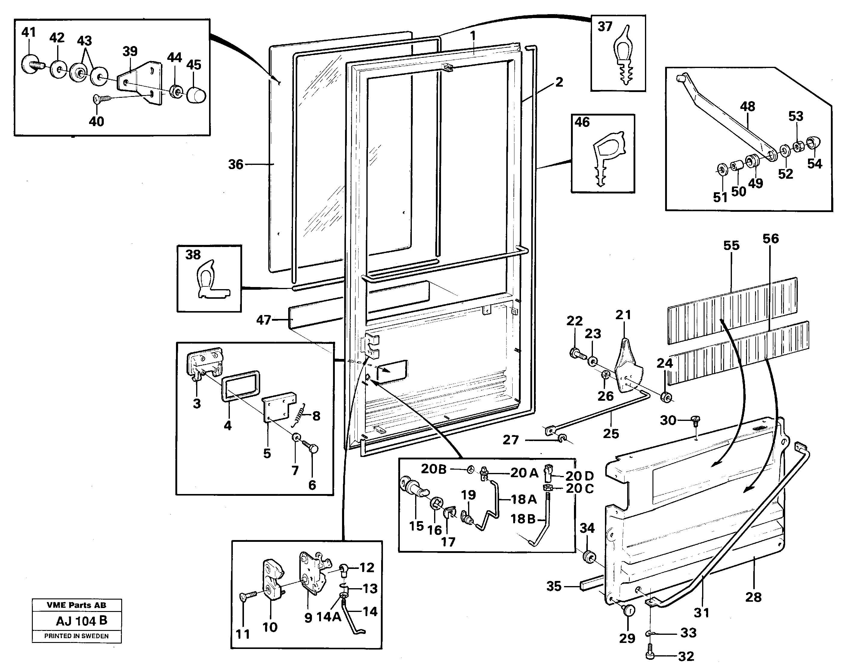 Door — volvo parts diagram