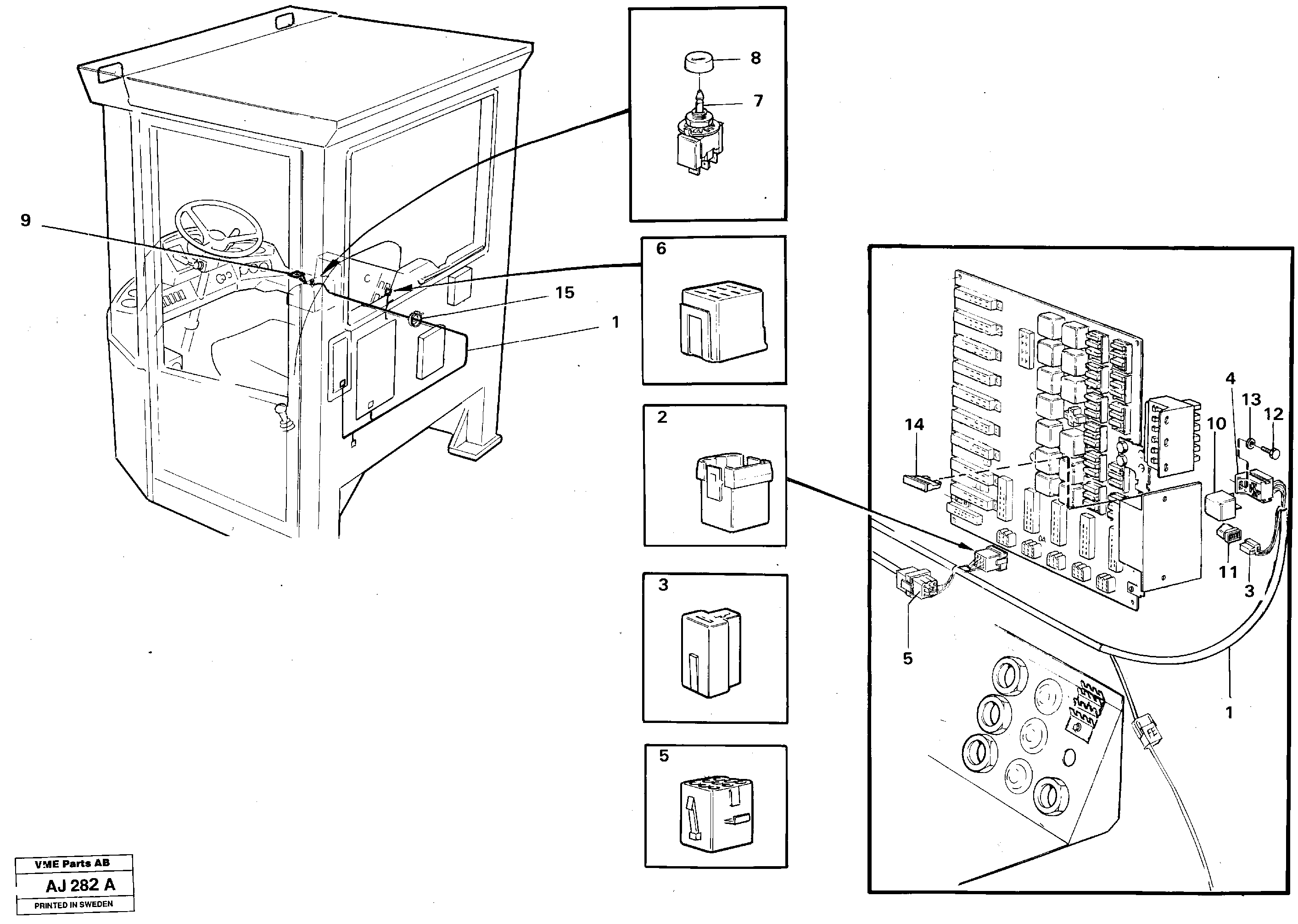 Boom suspension system  91965 — volvo parts diagram