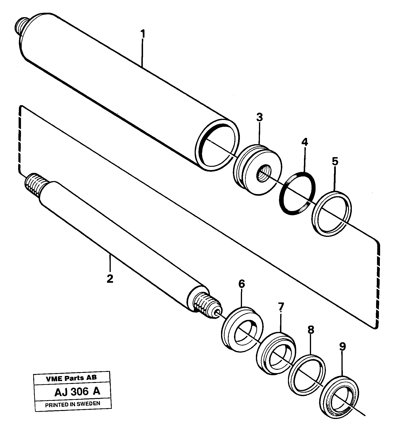 Control cylinder,  91320 — volvo parts diagram
