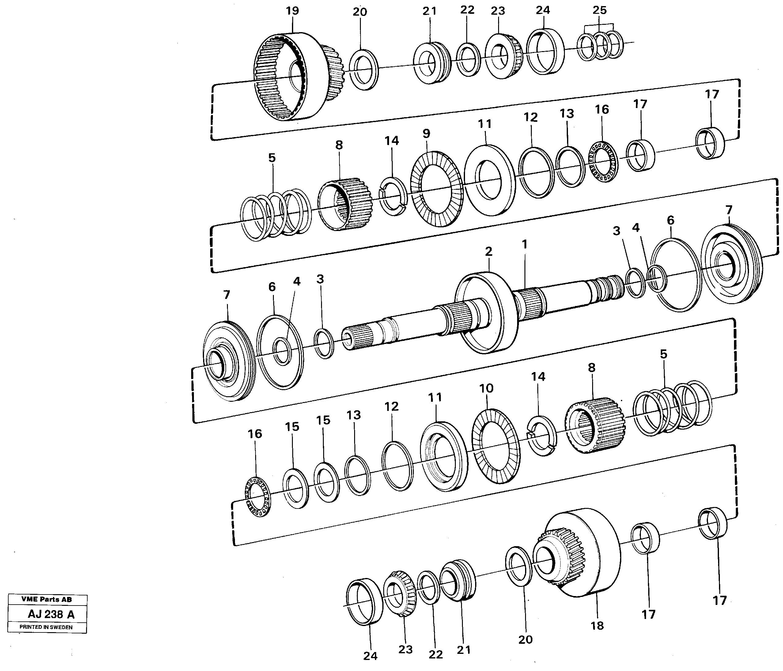 Clutches forward and reverse  30870 — volvo parts diagram