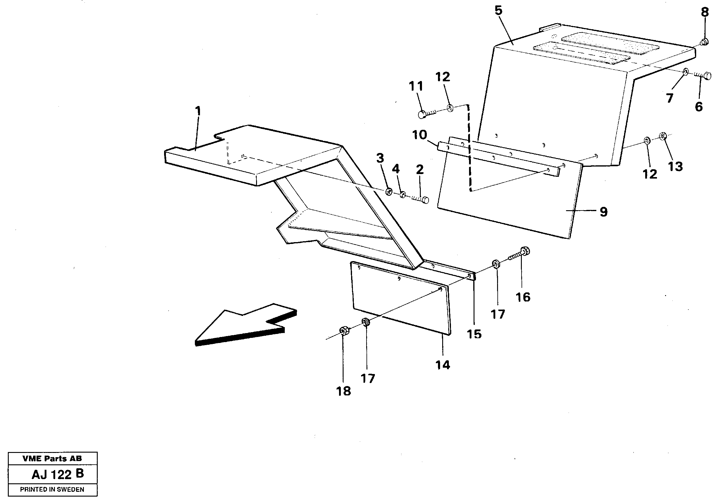 Mud guards  SER NO - 9484, SER NO - 61710 USA — volvo parts diagram