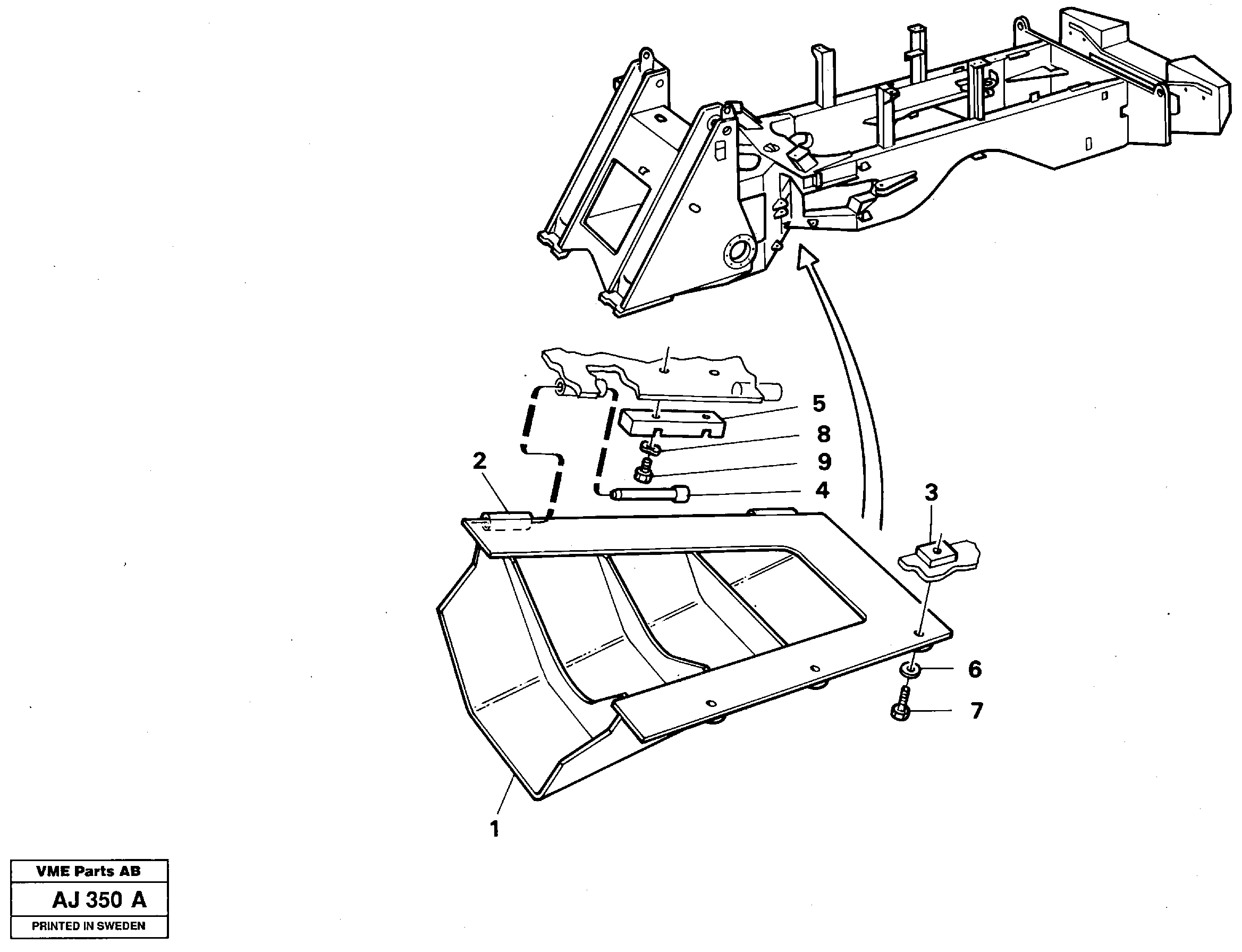 Bottom-guard plates  92567 — volvo parts diagram