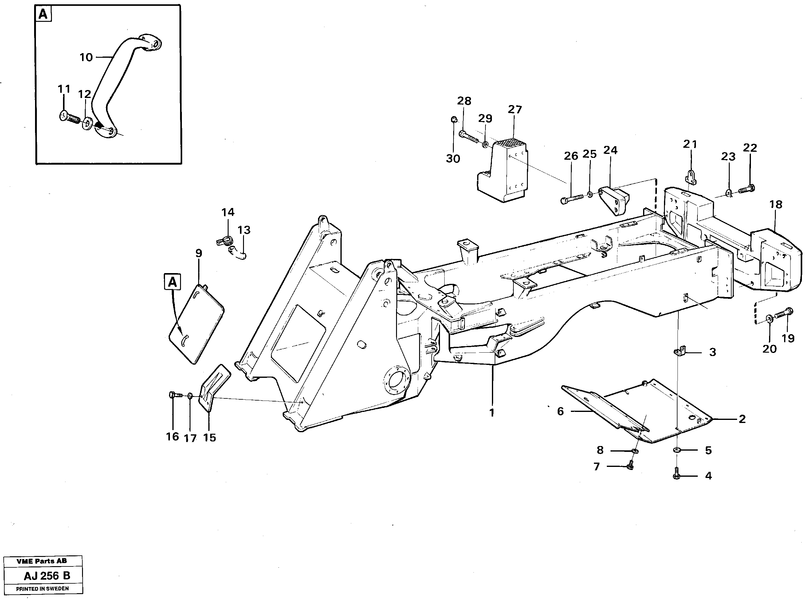 Protecting plates — volvo parts diagram
