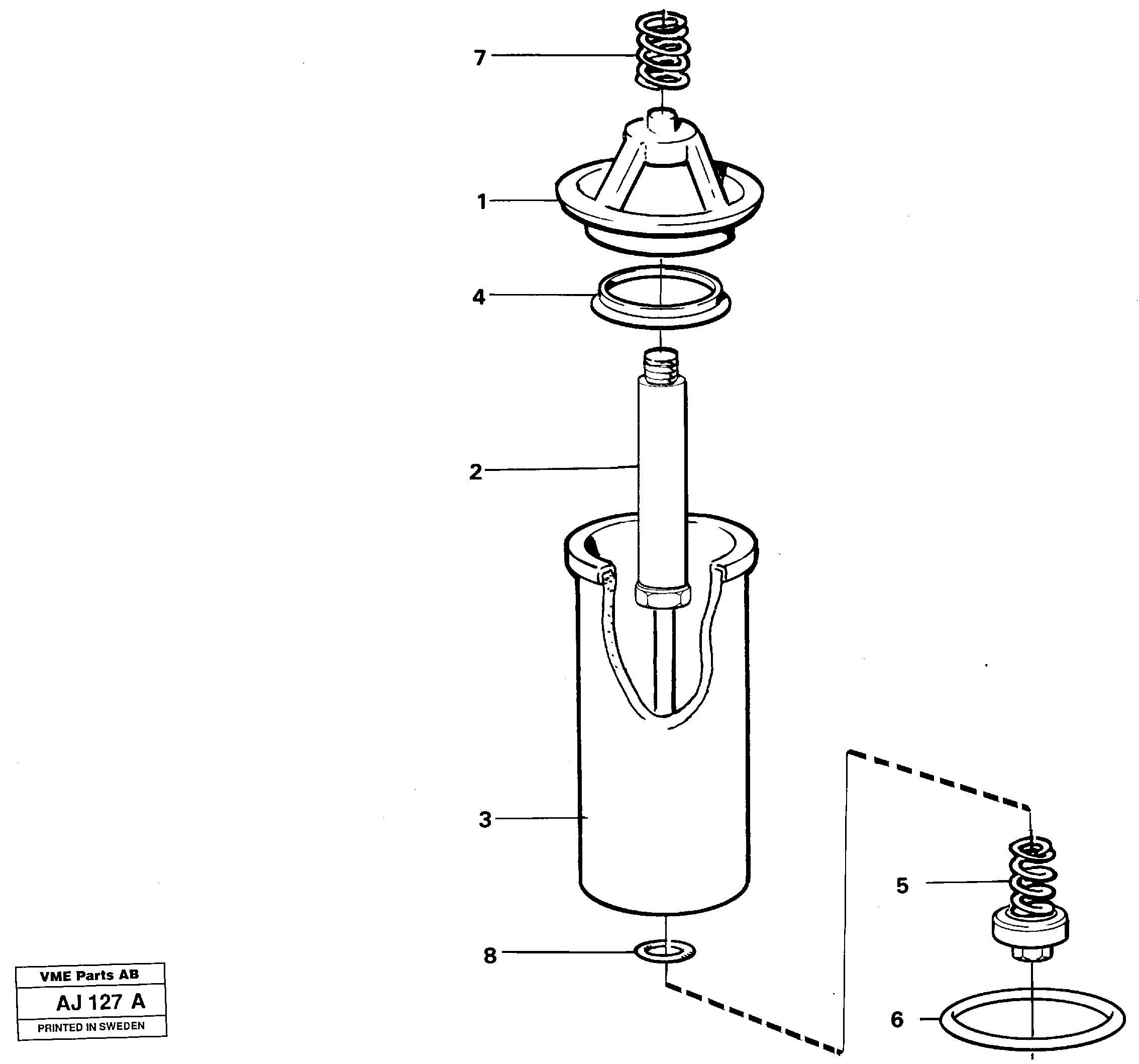 Oil filter — volvo parts diagram