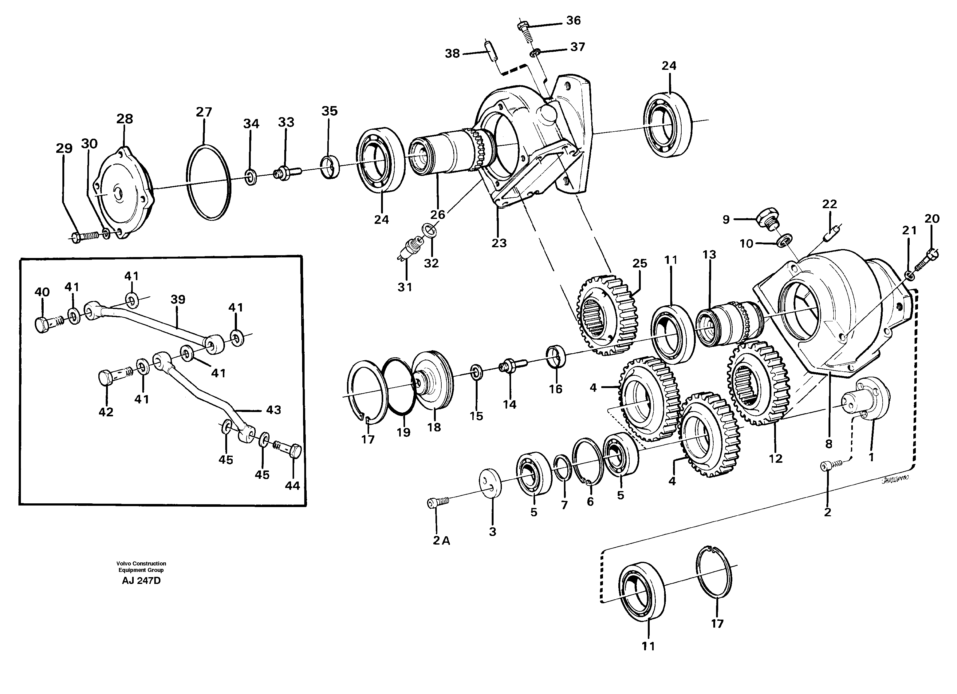 Pump drive — volvo parts diagram
