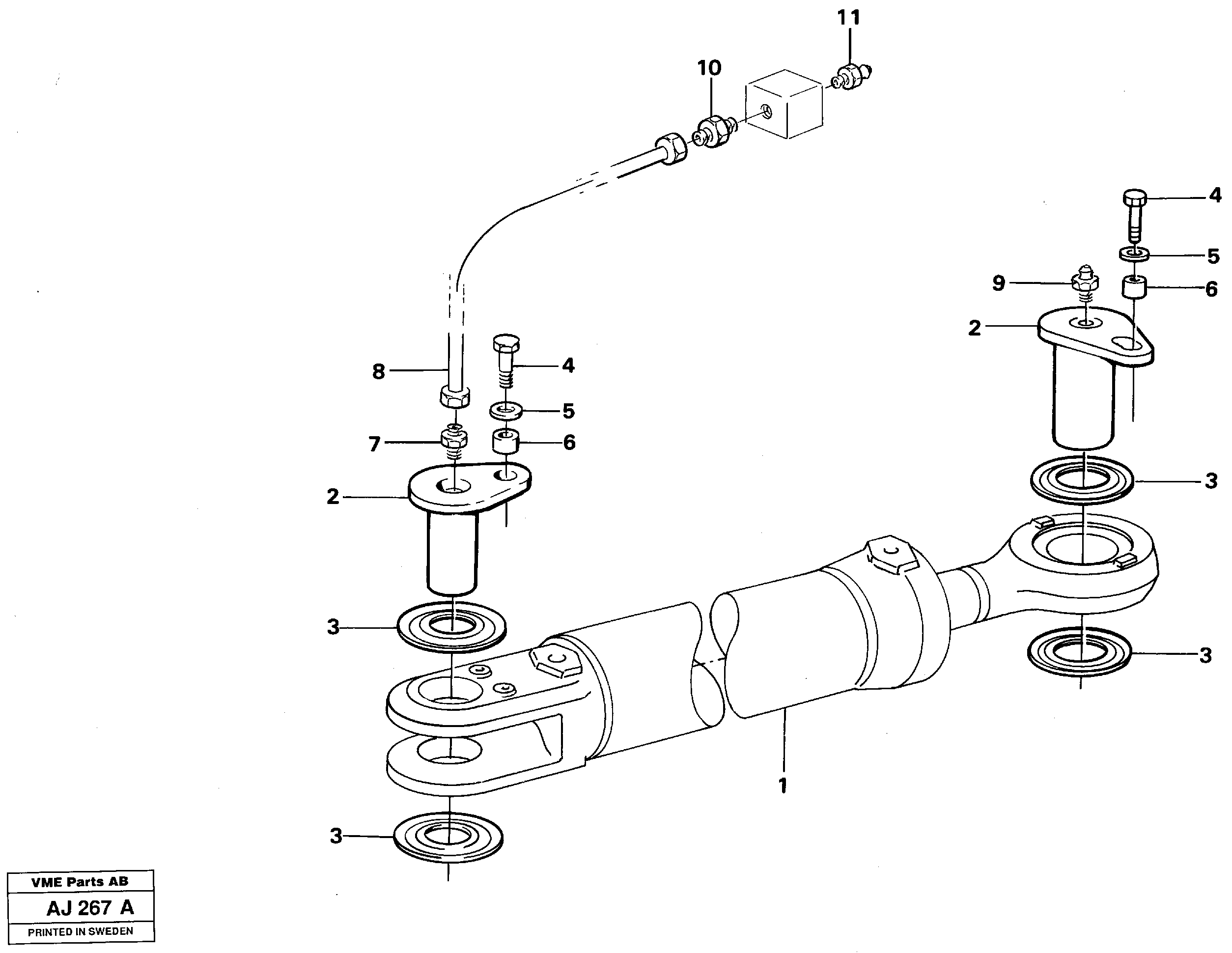 Hydraulic cylinder Assembly — volvo parts diagram