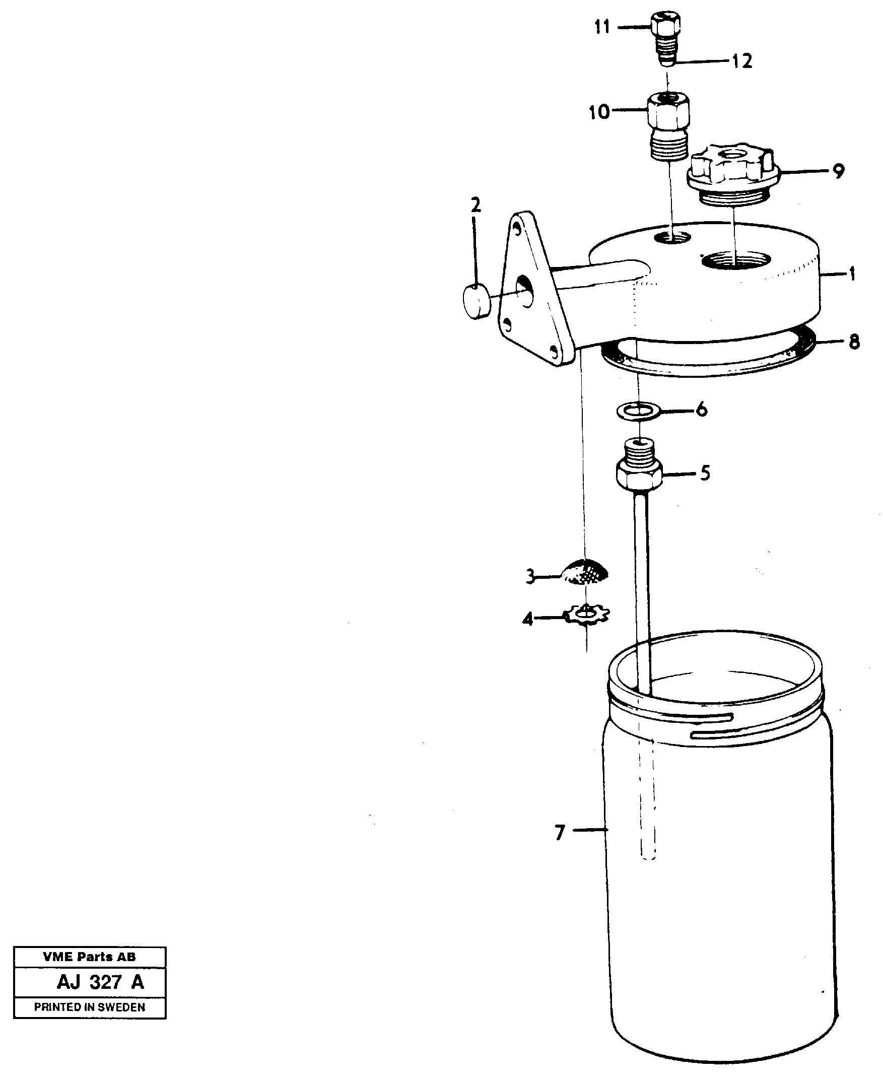 Anti-freeze reservoir  92172 — volvo parts diagram
