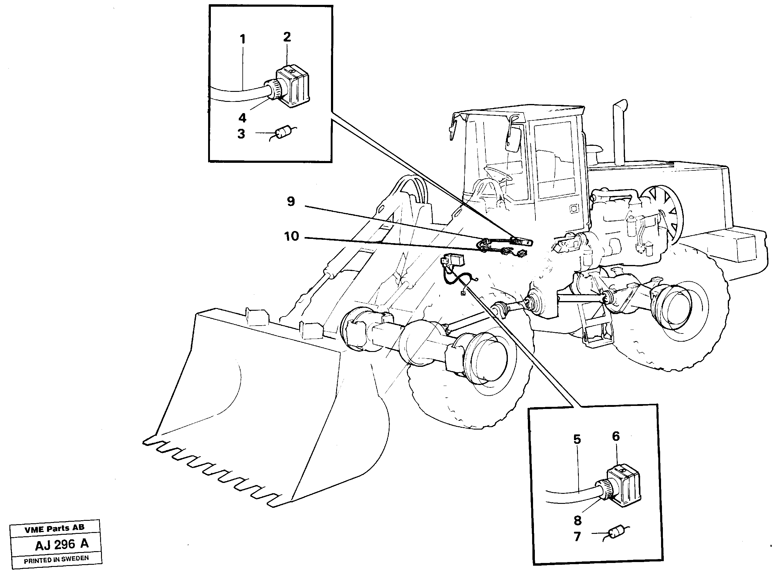 Attachment locking,  91992 — volvo parts diagram