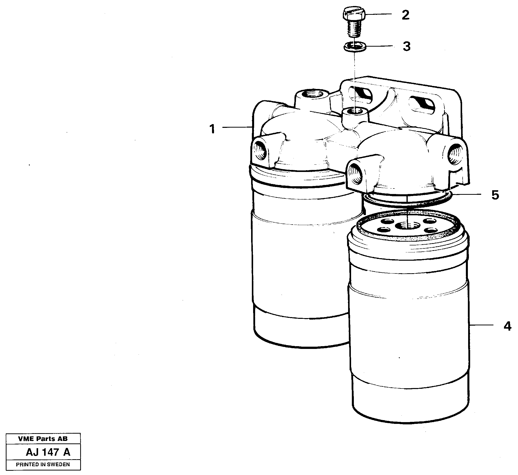 Fuel filter — volvo parts diagram
