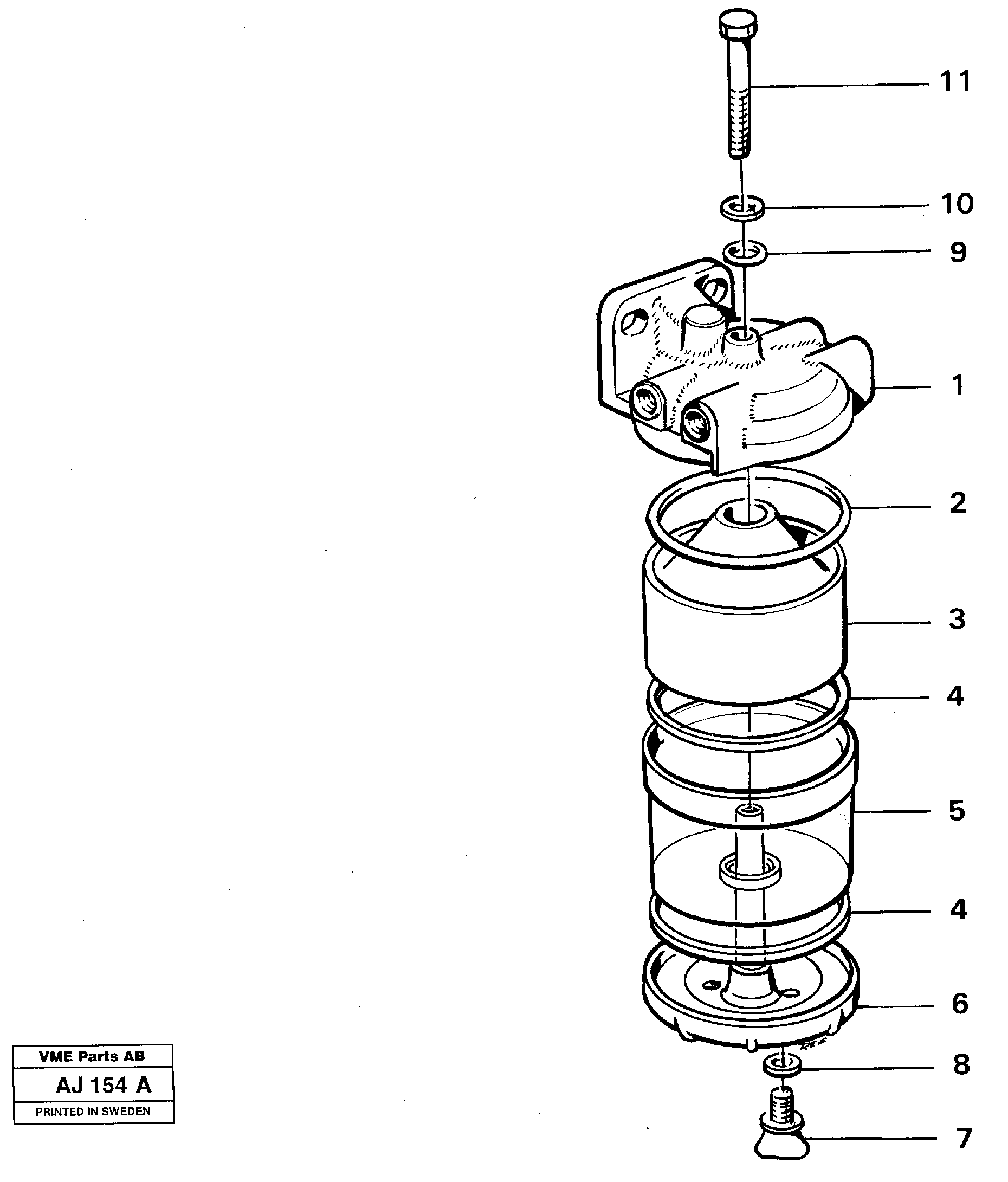 Slurry separator — volvo parts diagram