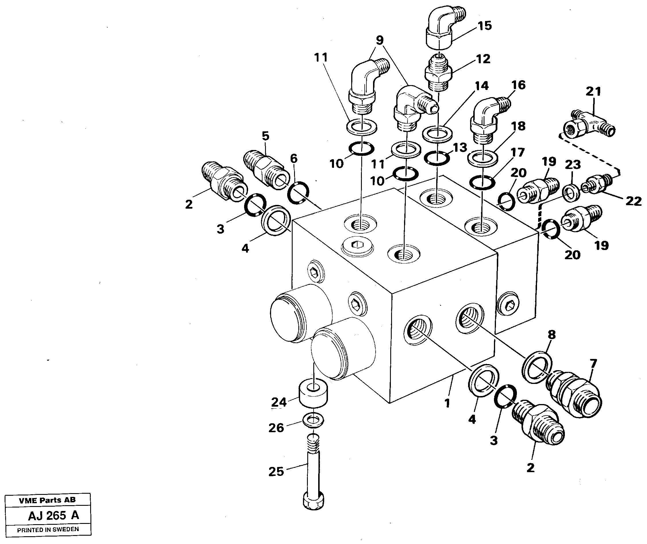 Shift valve, assembly — volvo parts diagram