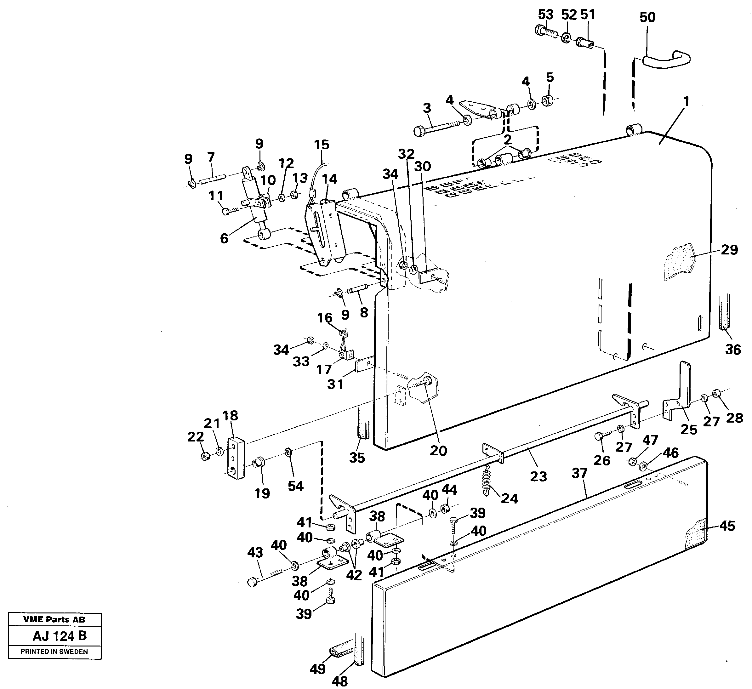 Side hatches, rear — volvo parts diagram