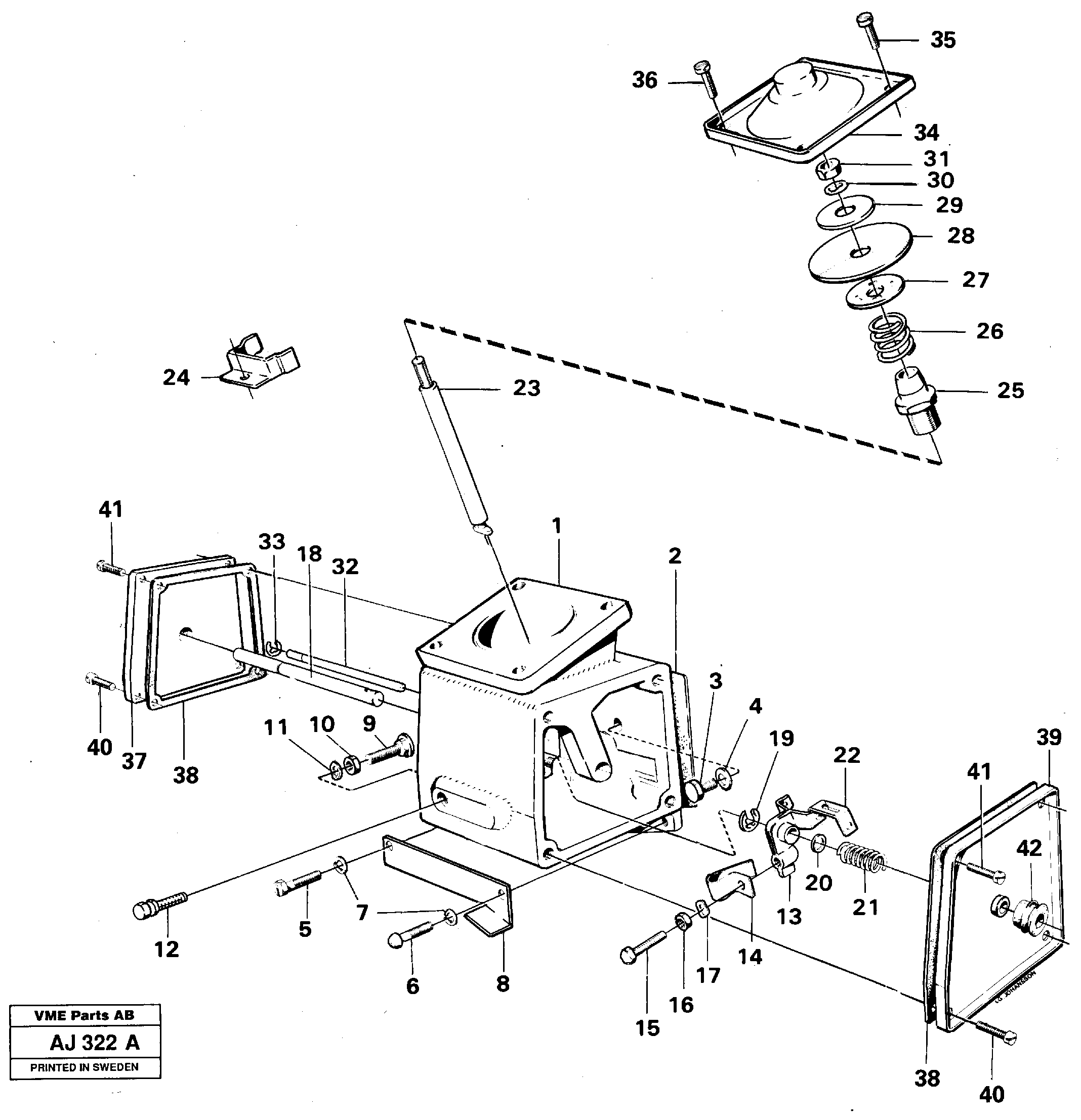 Smoke limiter  TD 73KBE, 92005 — volvo parts diagram