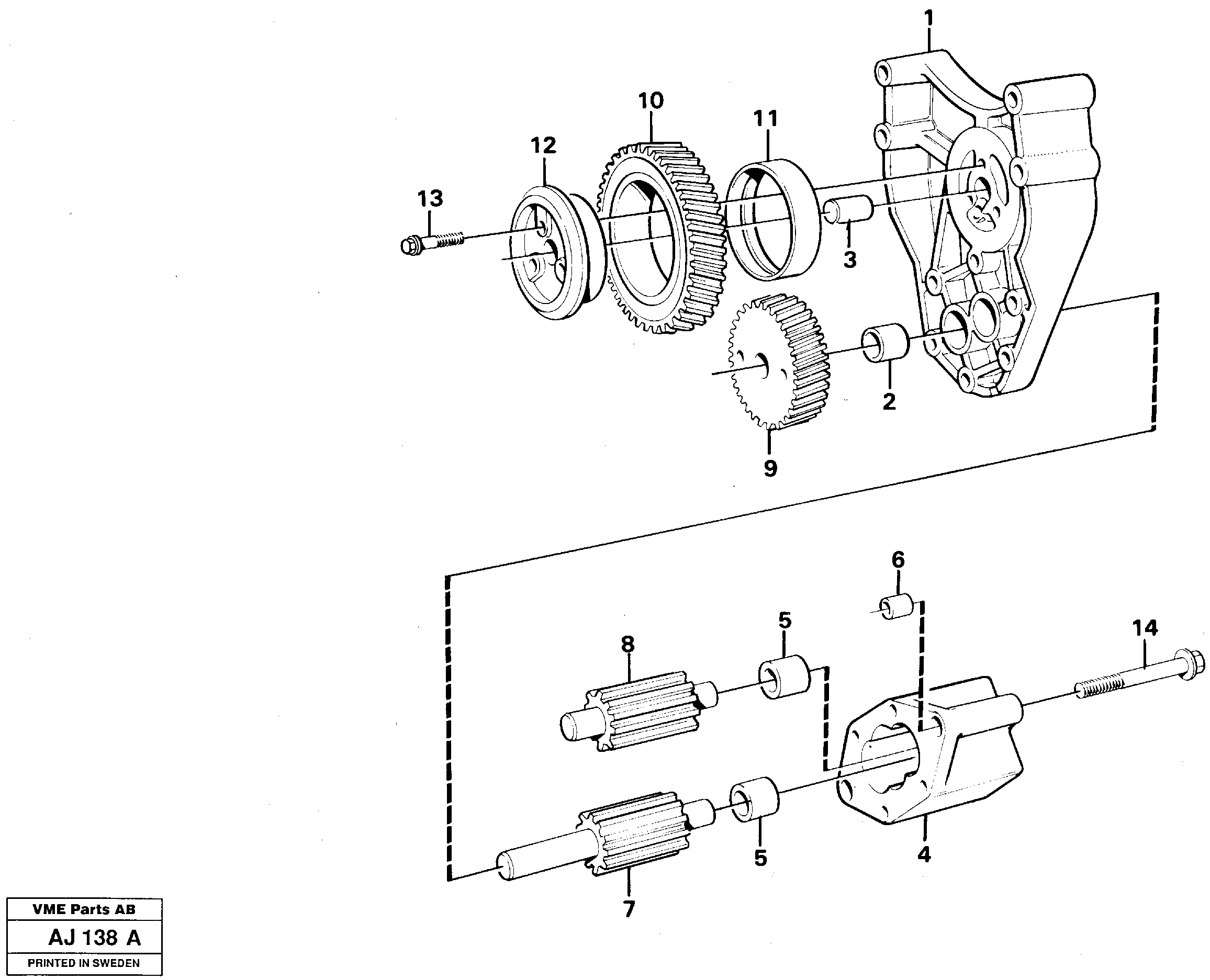 Oil pump — volvo parts diagram