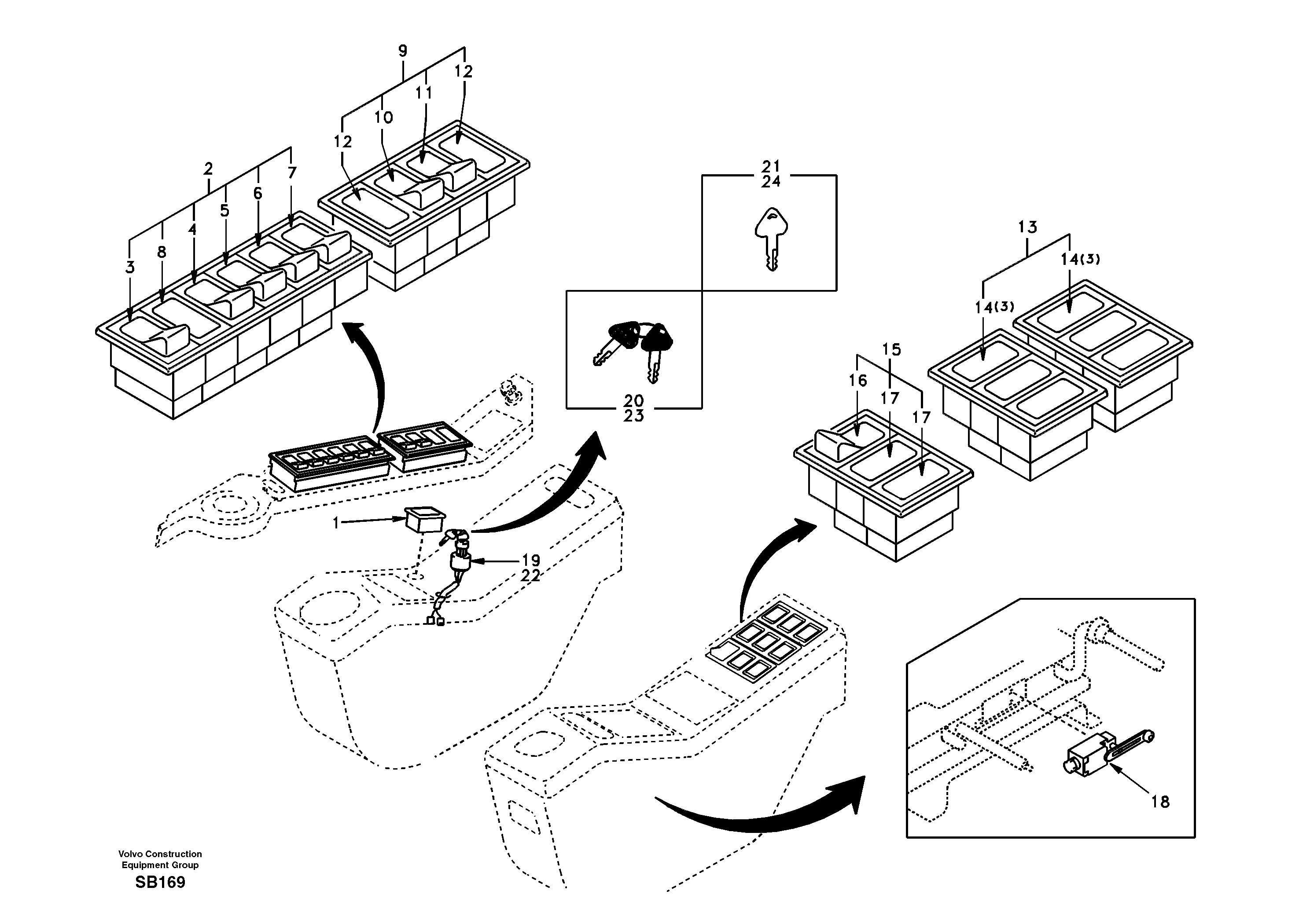 Switch — volvo parts diagram