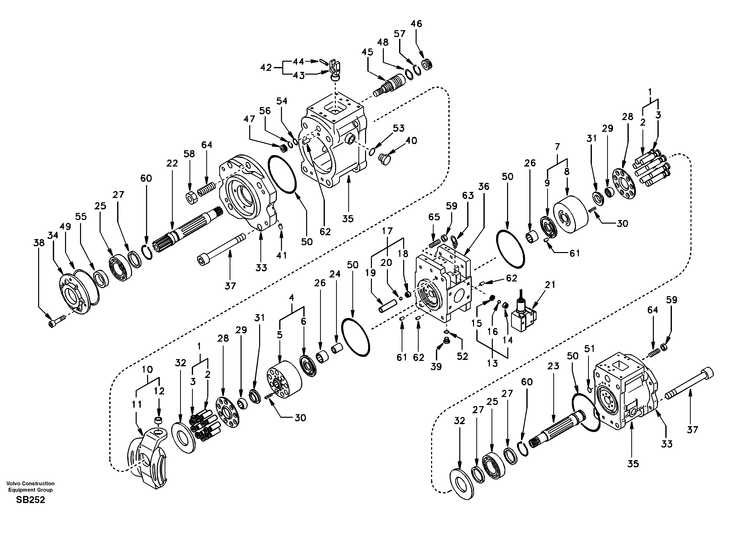 Hydraulic pump — volvo parts diagram