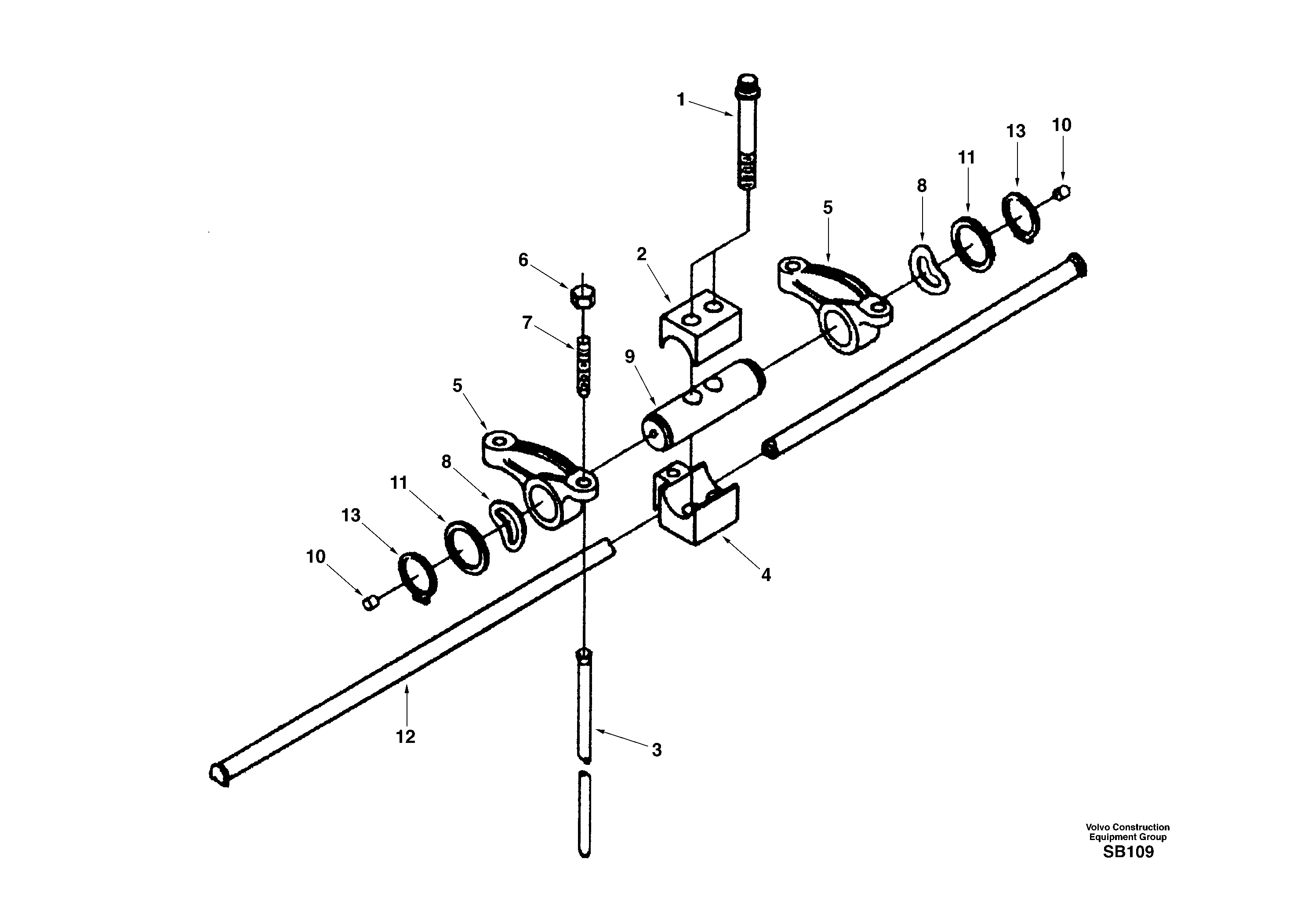 Rocker arm — volvo parts diagram