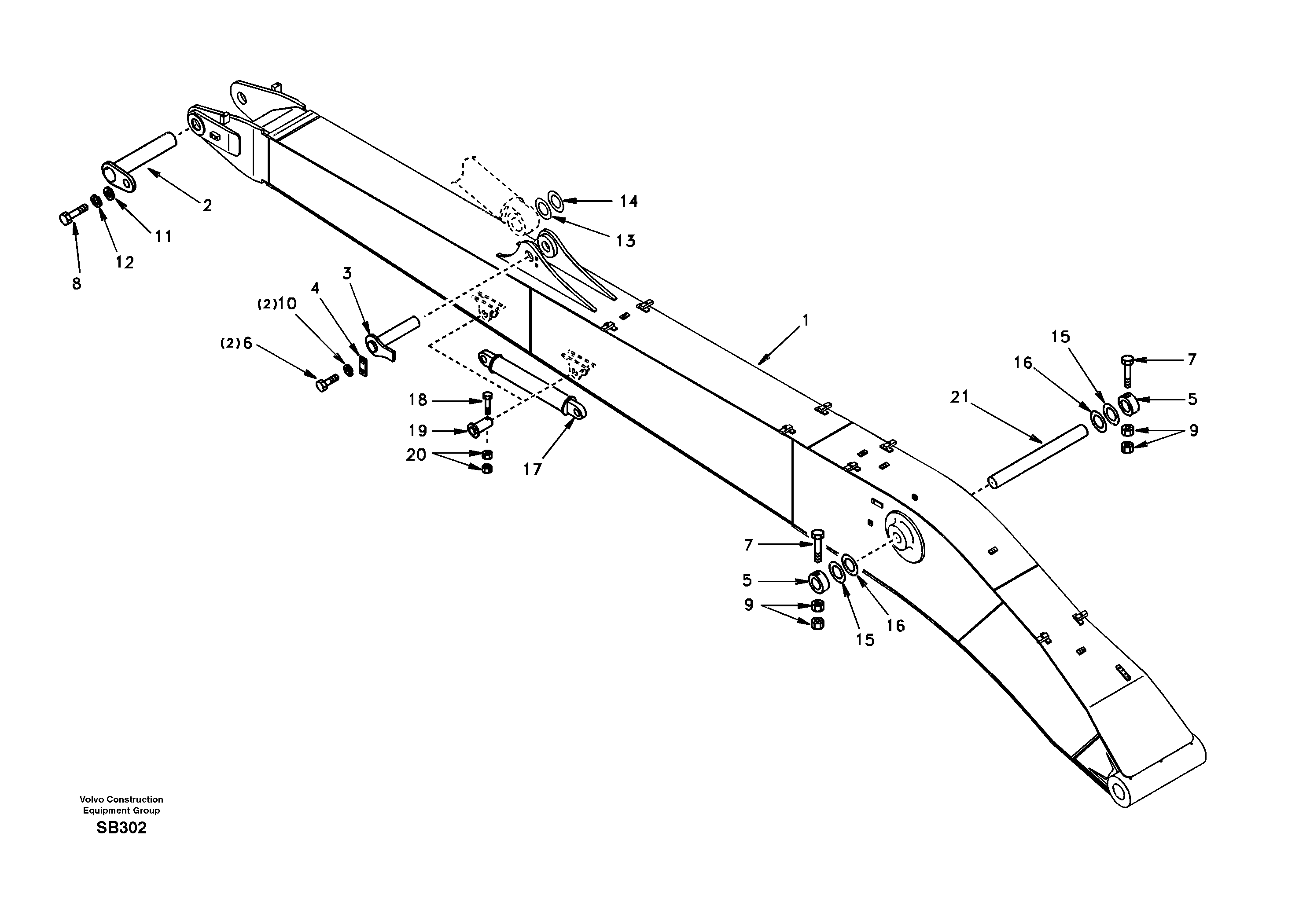 Links to boom, super long — volvo parts diagram
