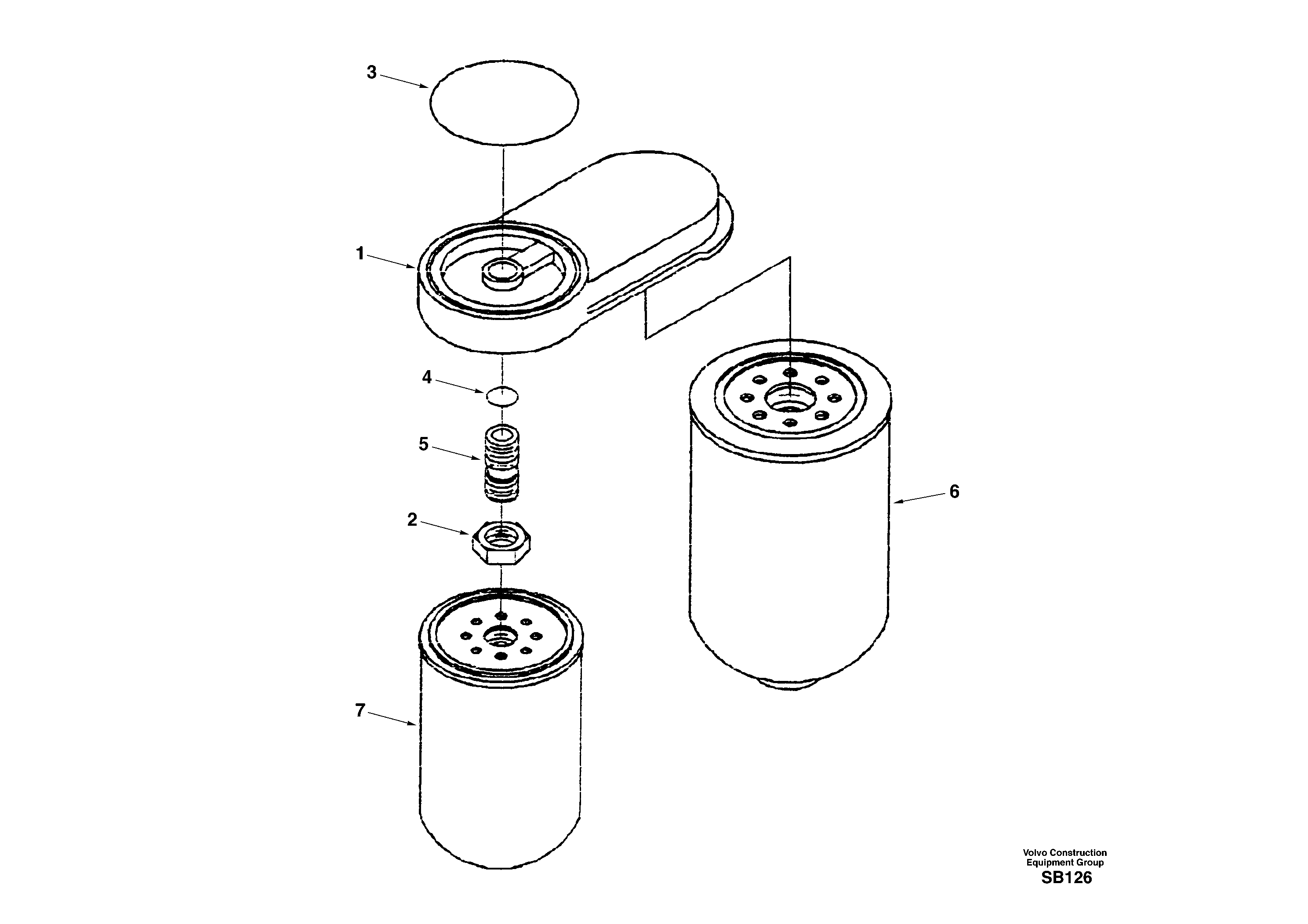 Fuel filter — volvo parts diagram