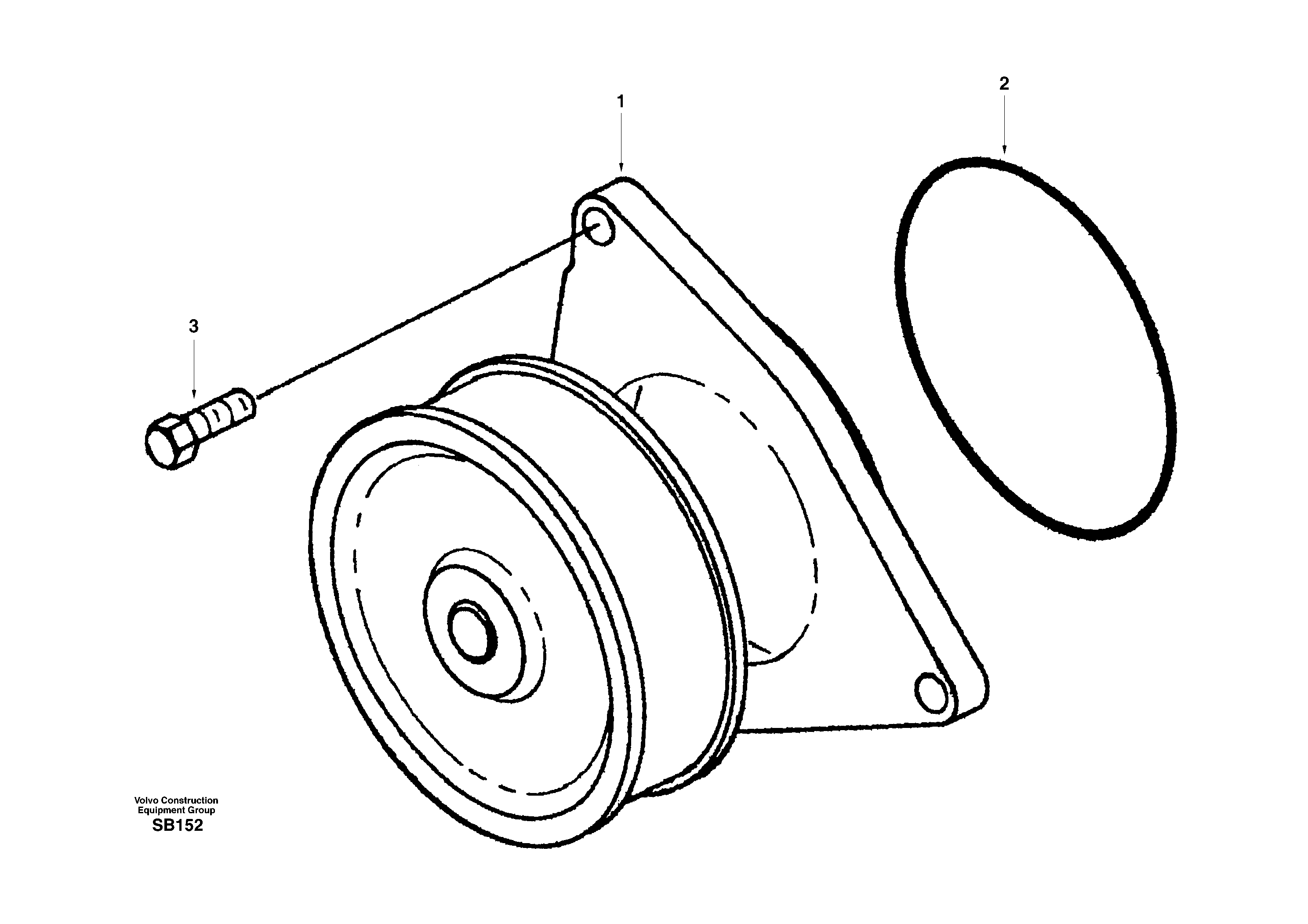 Water pump — volvo parts diagram