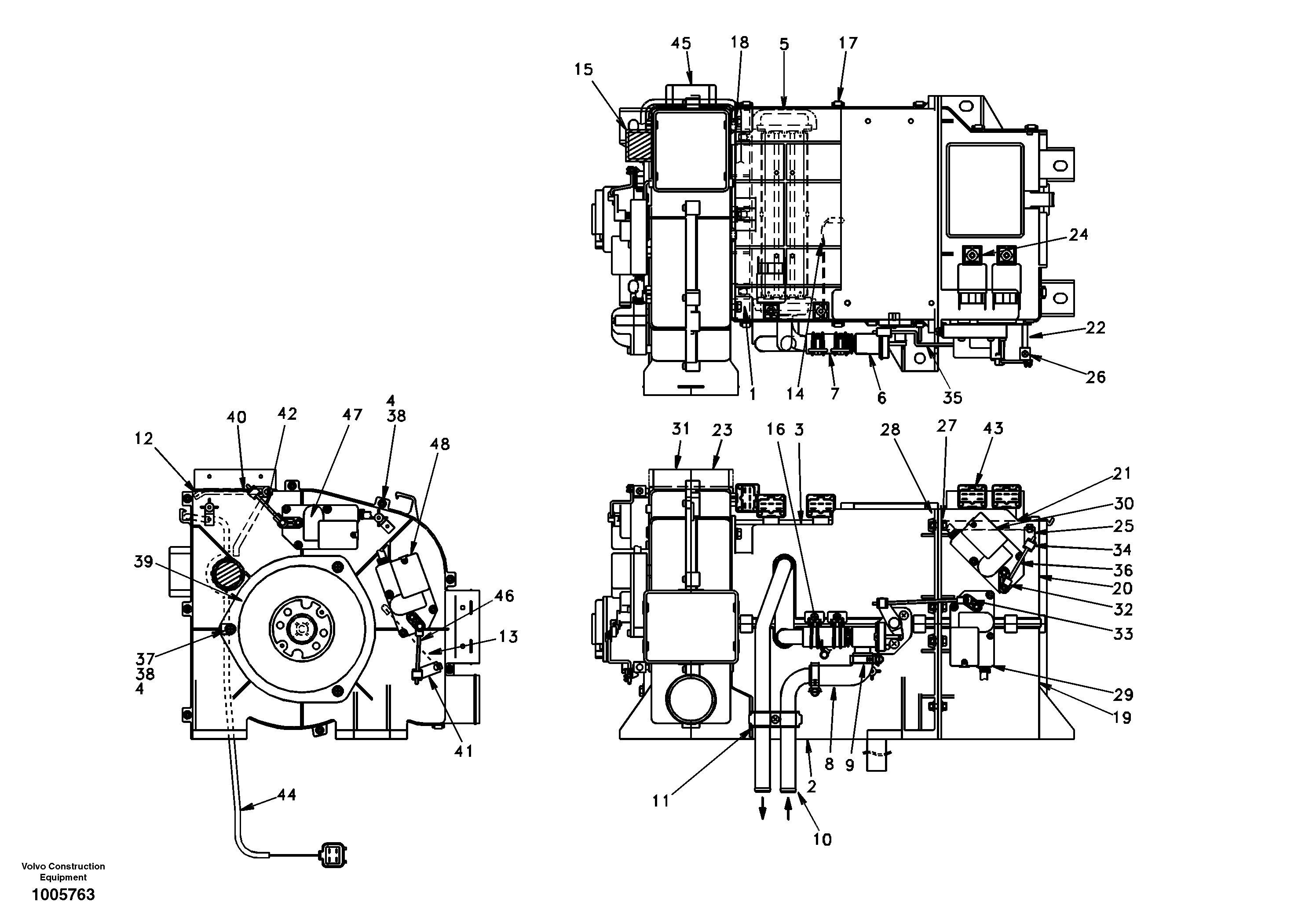 Heating unit — volvo parts diagram