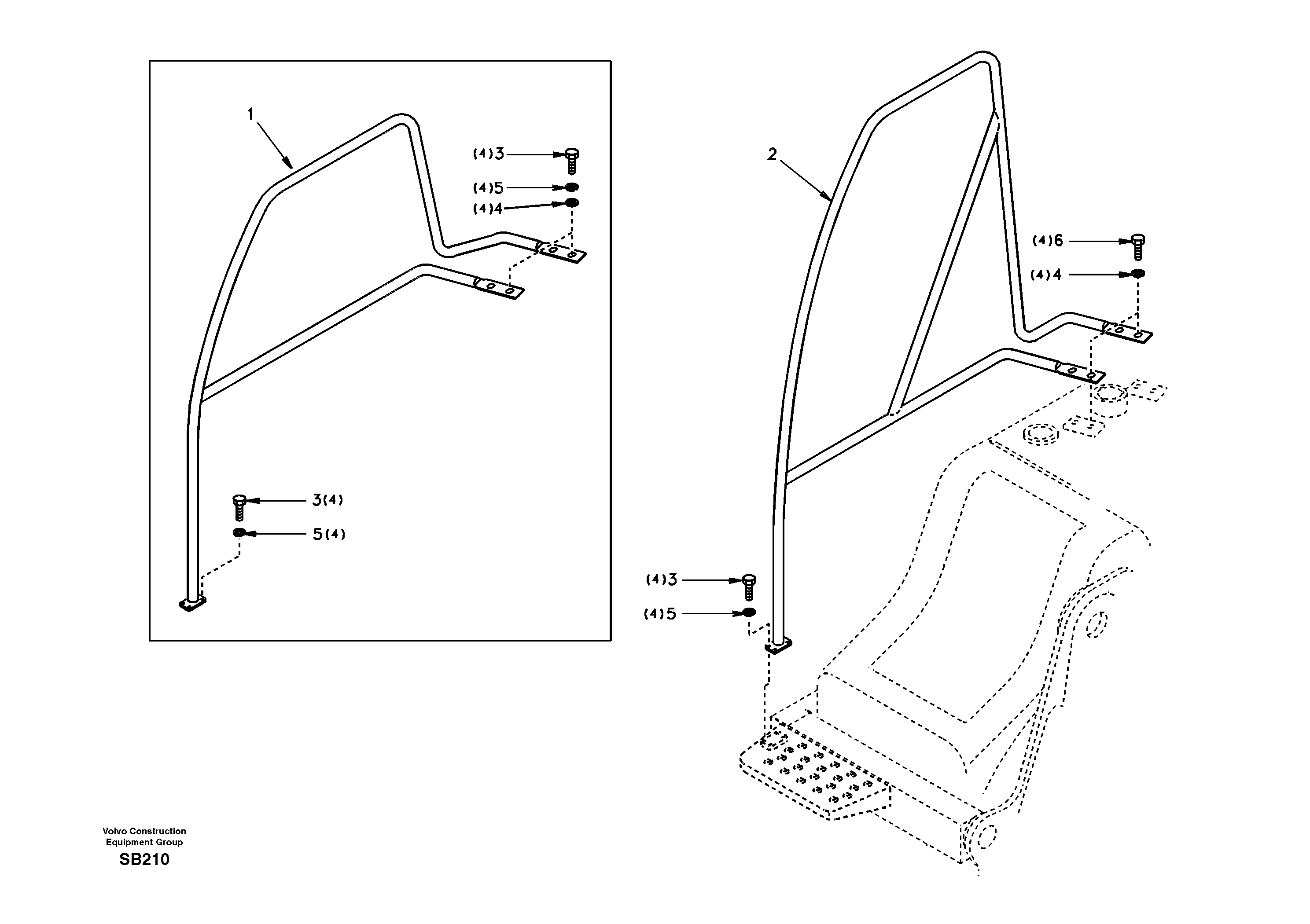 Handrail — volvo parts diagram