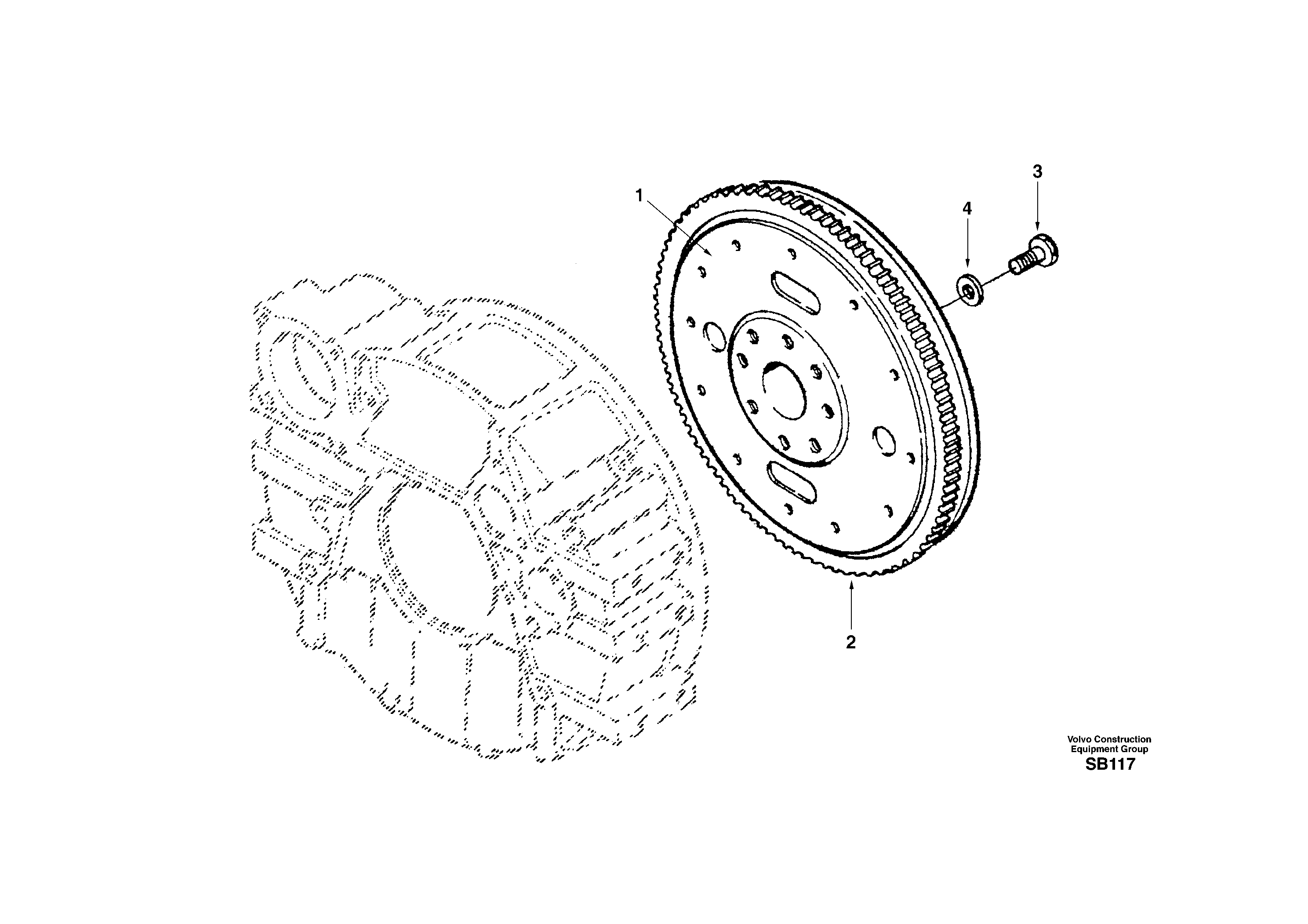 Flywheel — volvo parts diagram