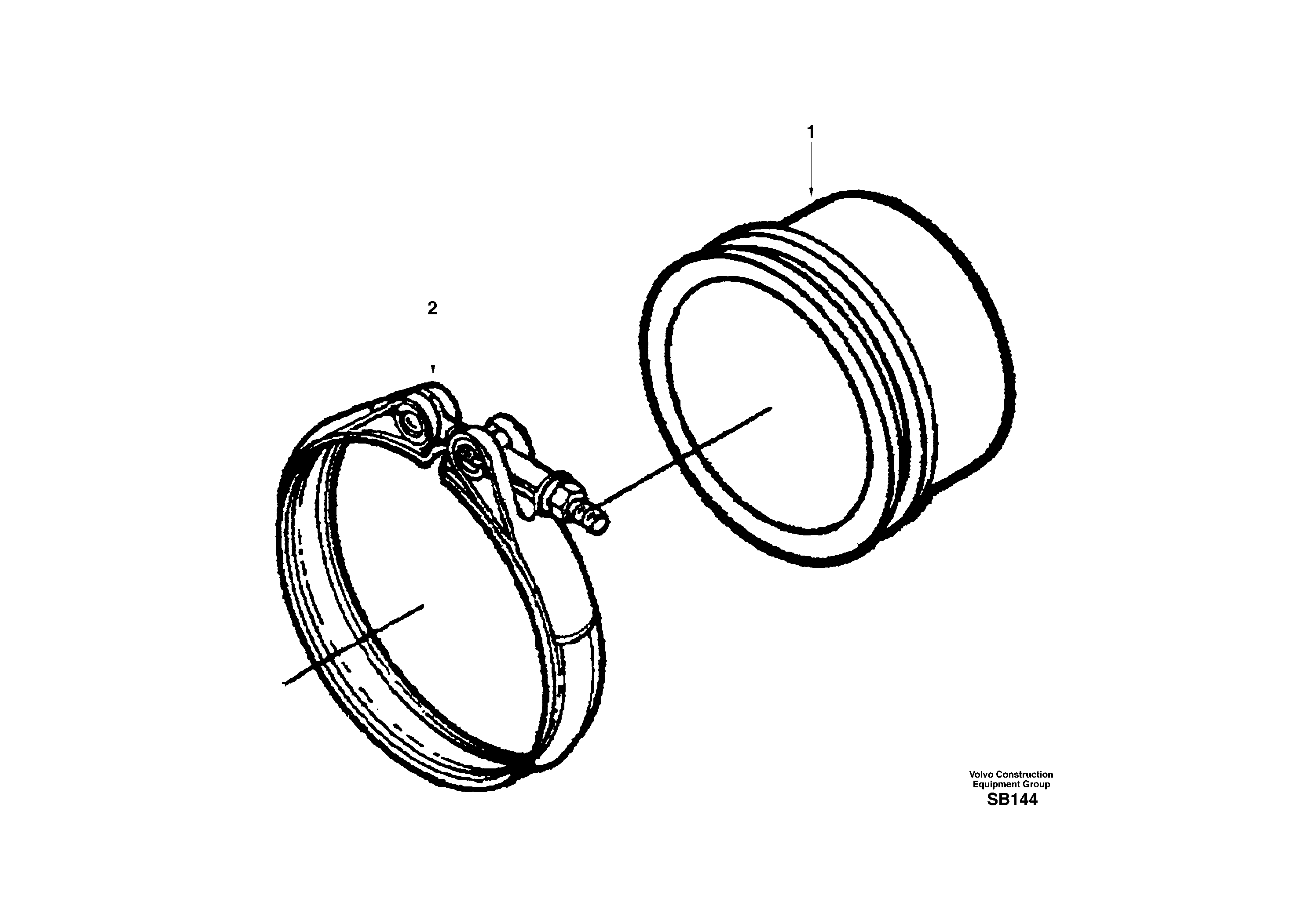 Exhaust connection — volvo parts diagram