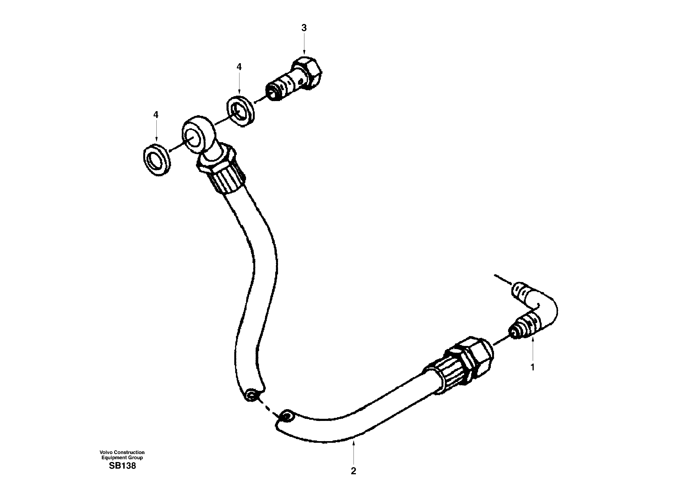 Fuel pipe - Fuel injection pump supply — volvo parts diagram