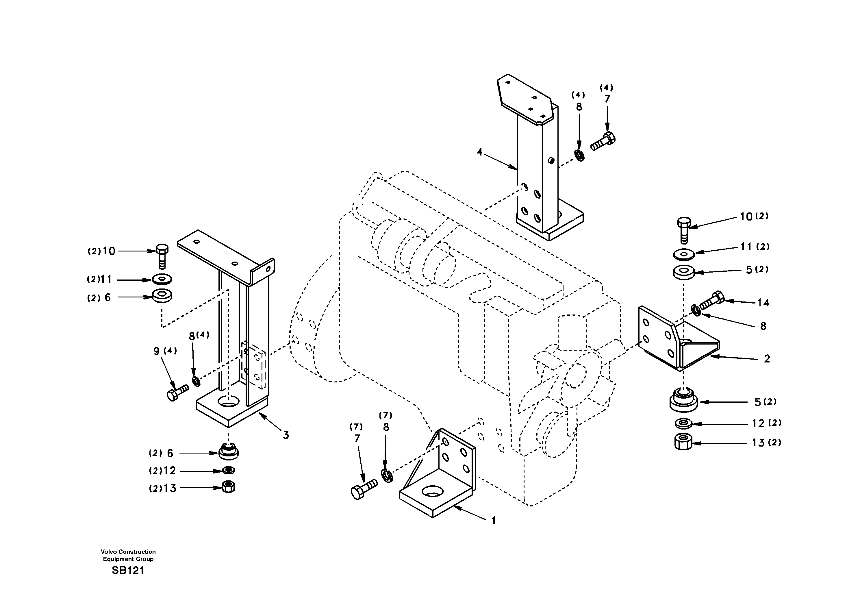 Engine mount — volvo parts diagram
