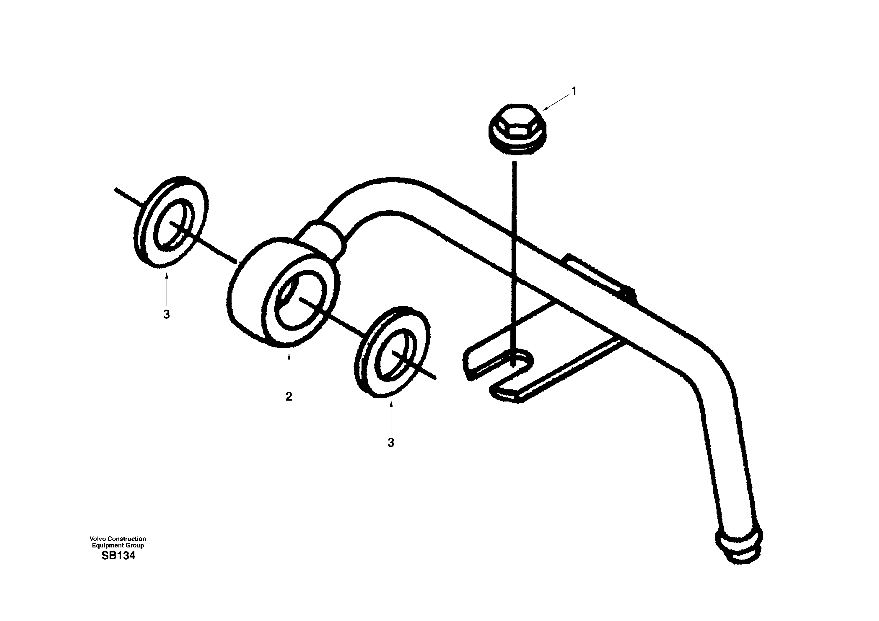 Fuel pipe. Drain — volvo parts diagram