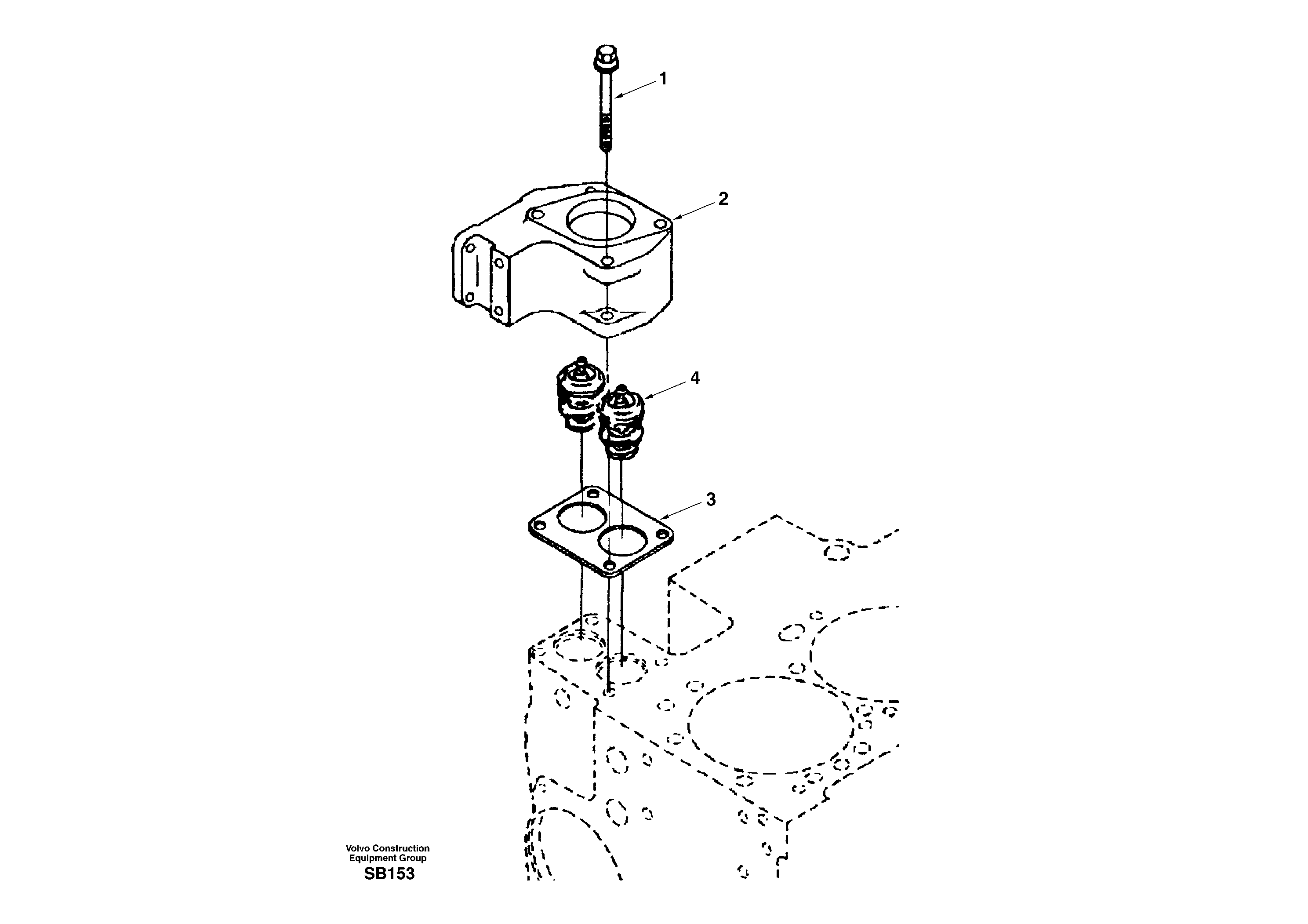 Thermostat housing — volvo parts diagram