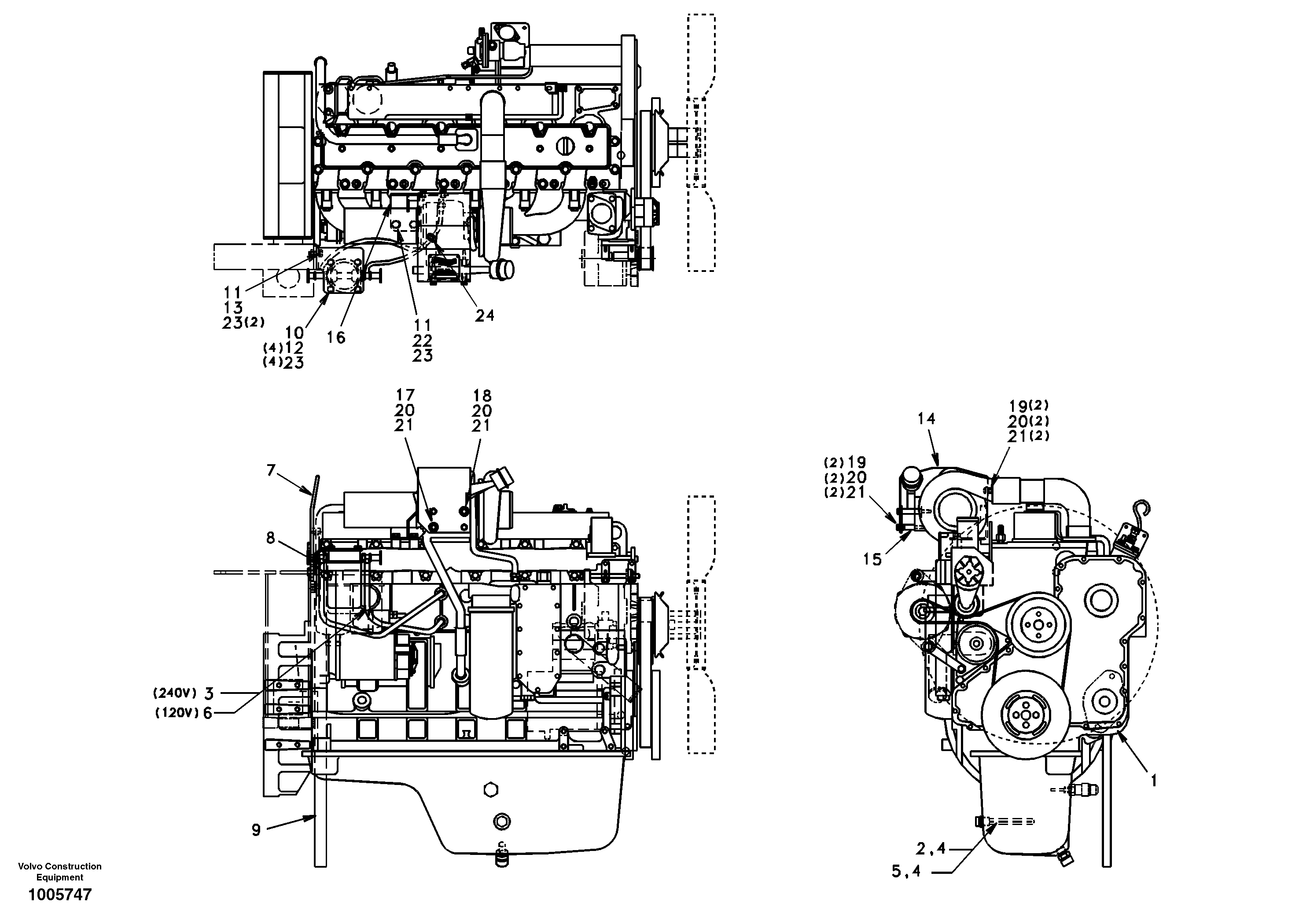 Engine — volvo parts diagram