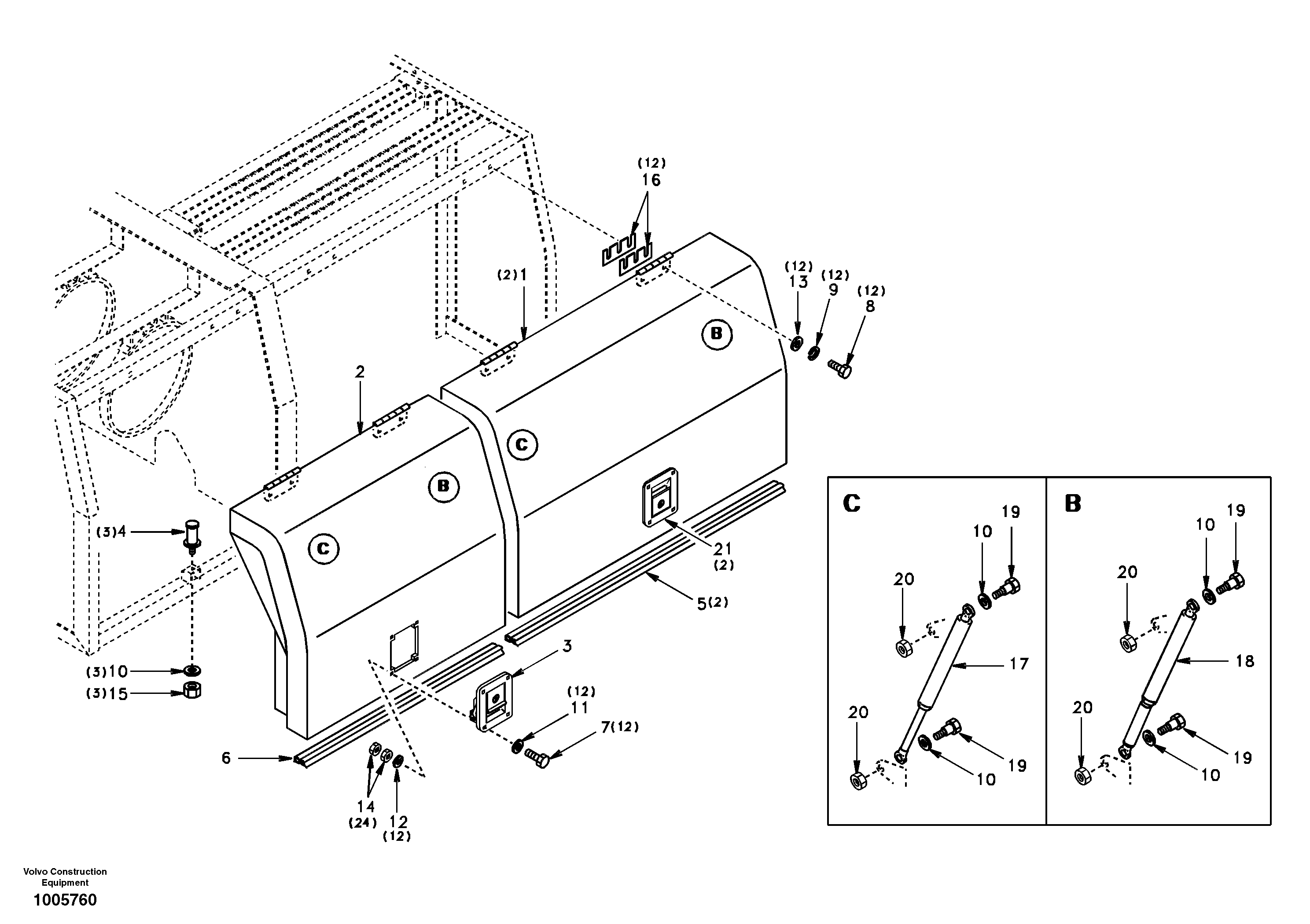 Door, side — volvo parts diagram