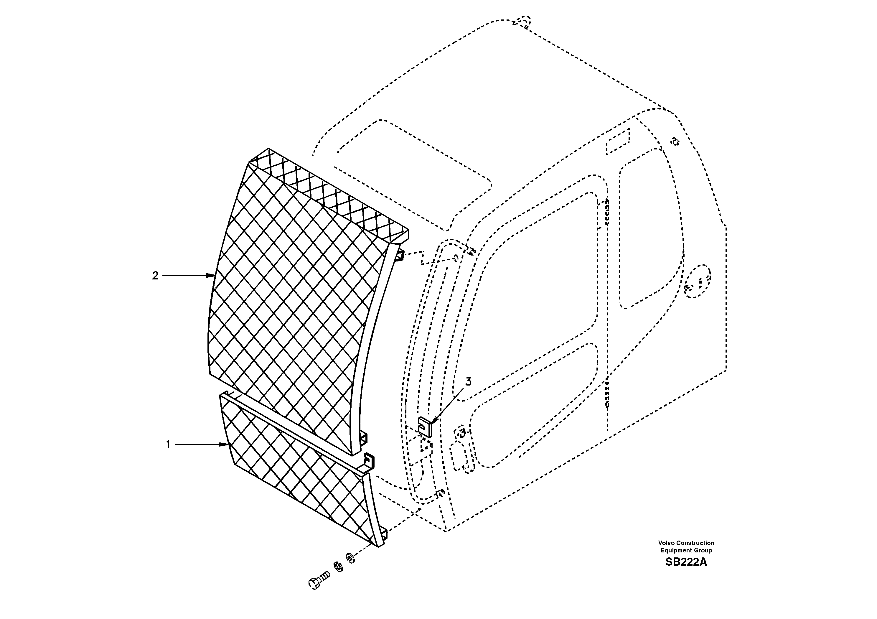 Windshield protection — volvo parts diagram